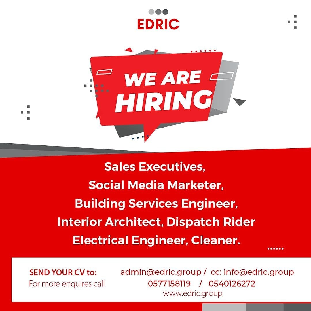 We are hiring!! Interested... - EDRIC Engineering Limited | Facebook