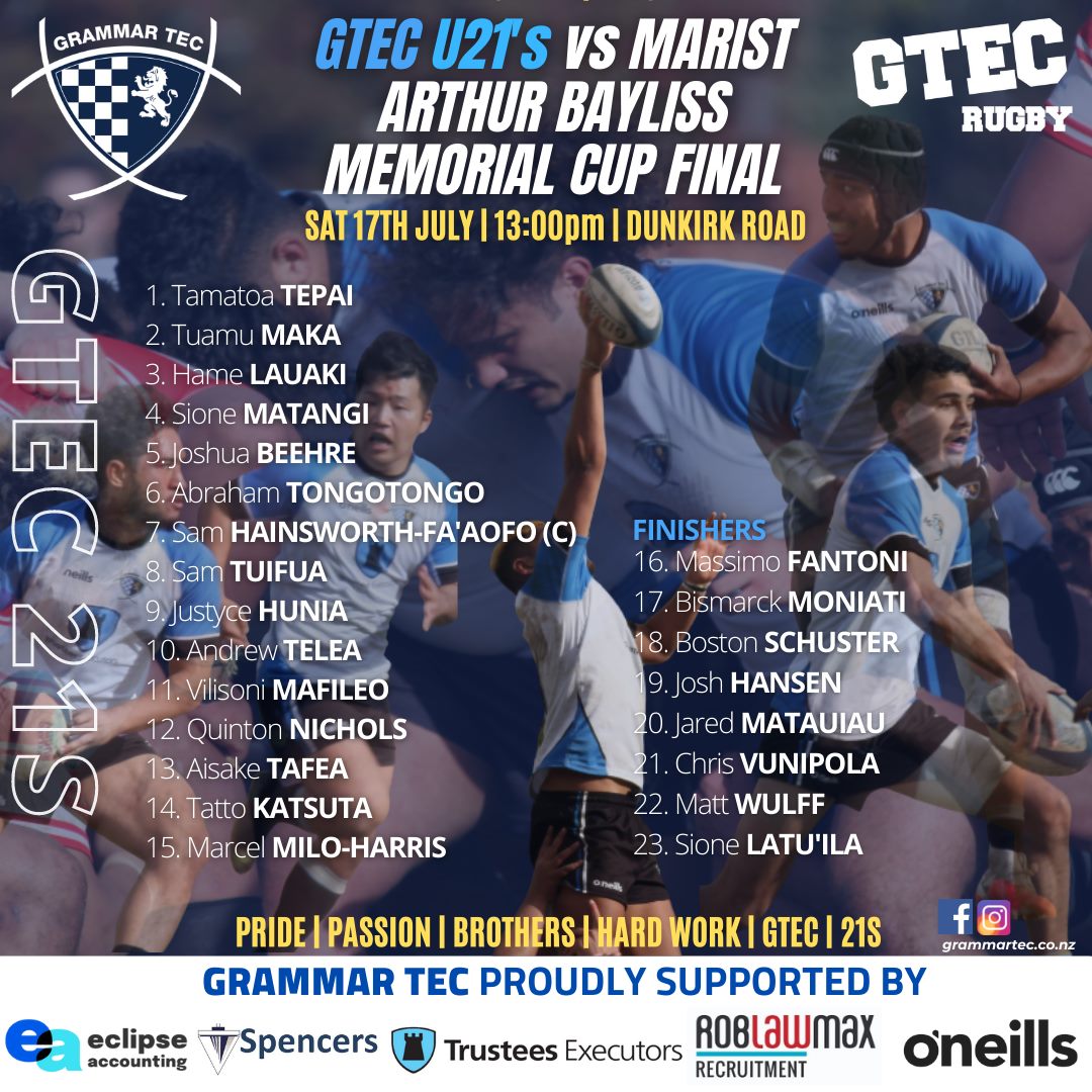 GTEC 21's FINAL UPDATE |... - Grammar TEC Rugby Club Inc. | Facebook