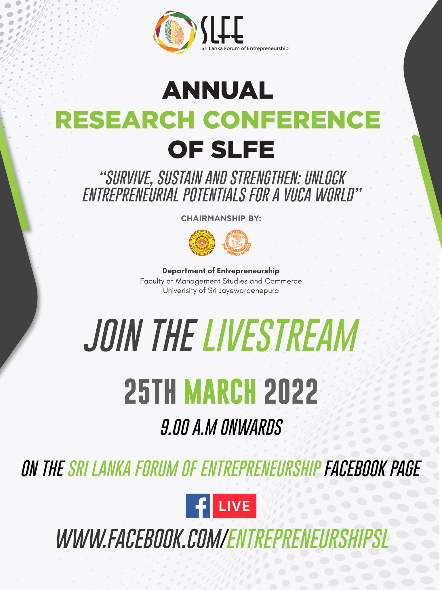 Sri Lanka Forum of Entrepreneurship - SLFE