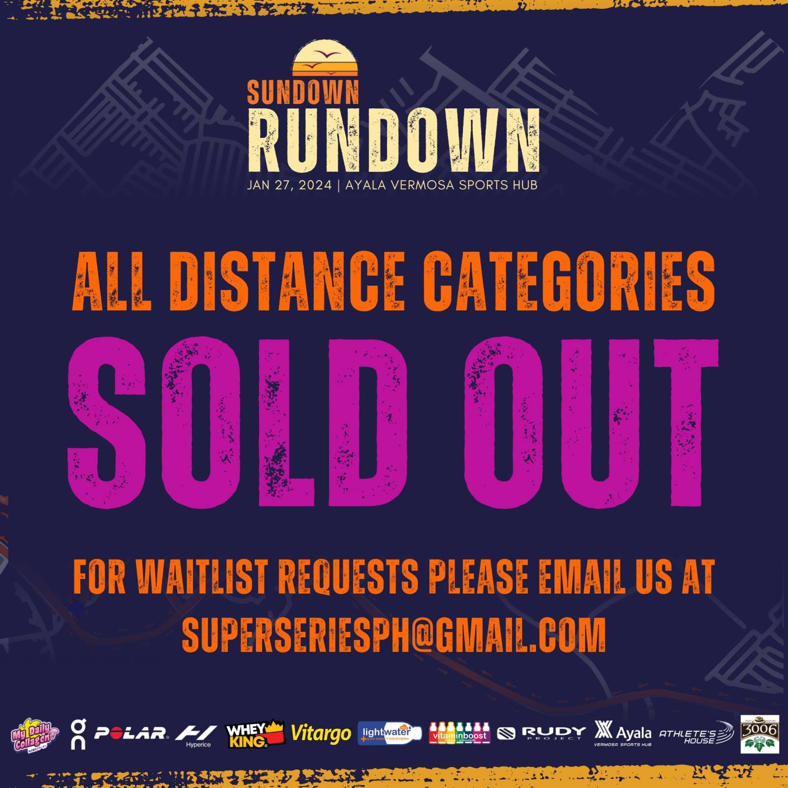 Sundown Rundown - THANK YOU 🧡💜 We are grateful for...