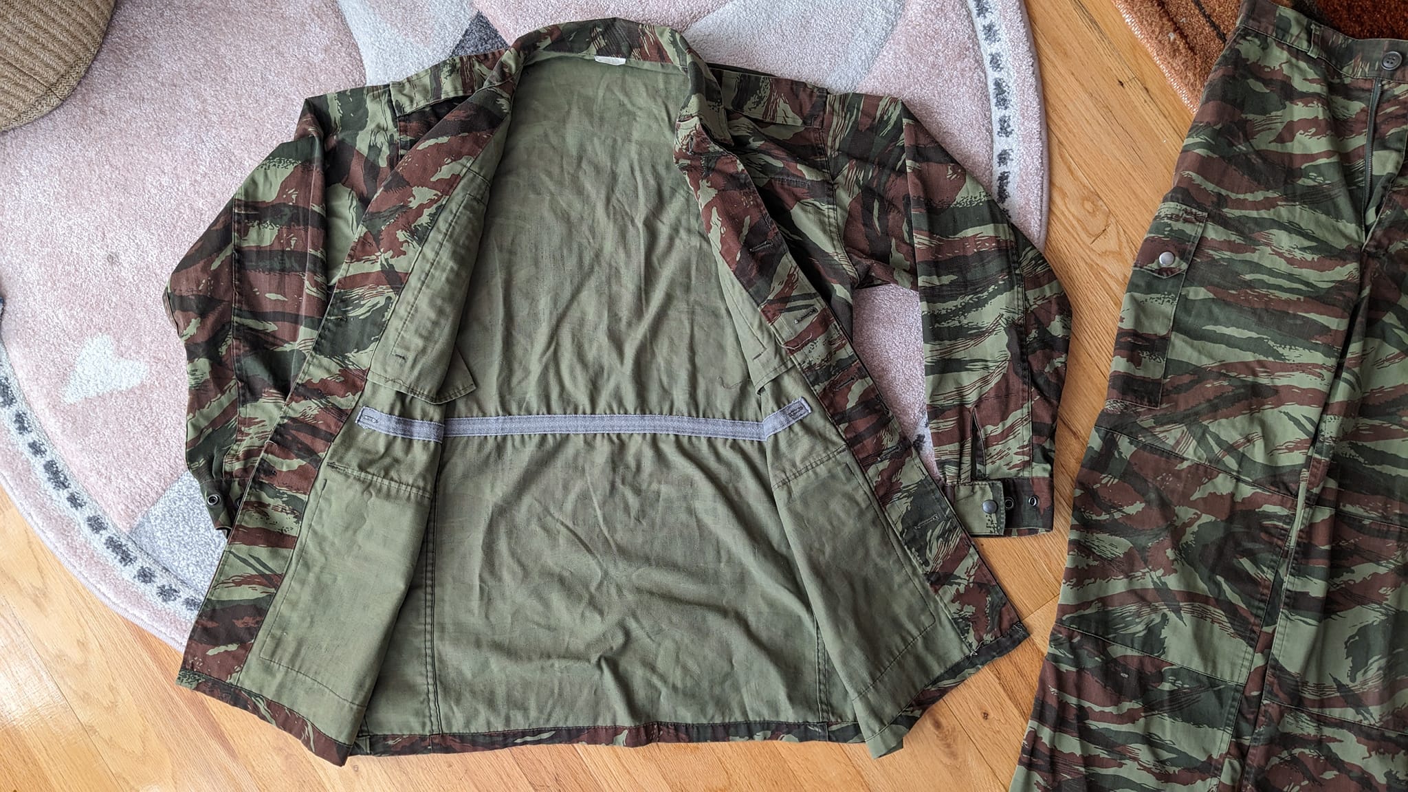 Portuguese 1970s Lizard Pattern Camouflage Uniform Set for Sale