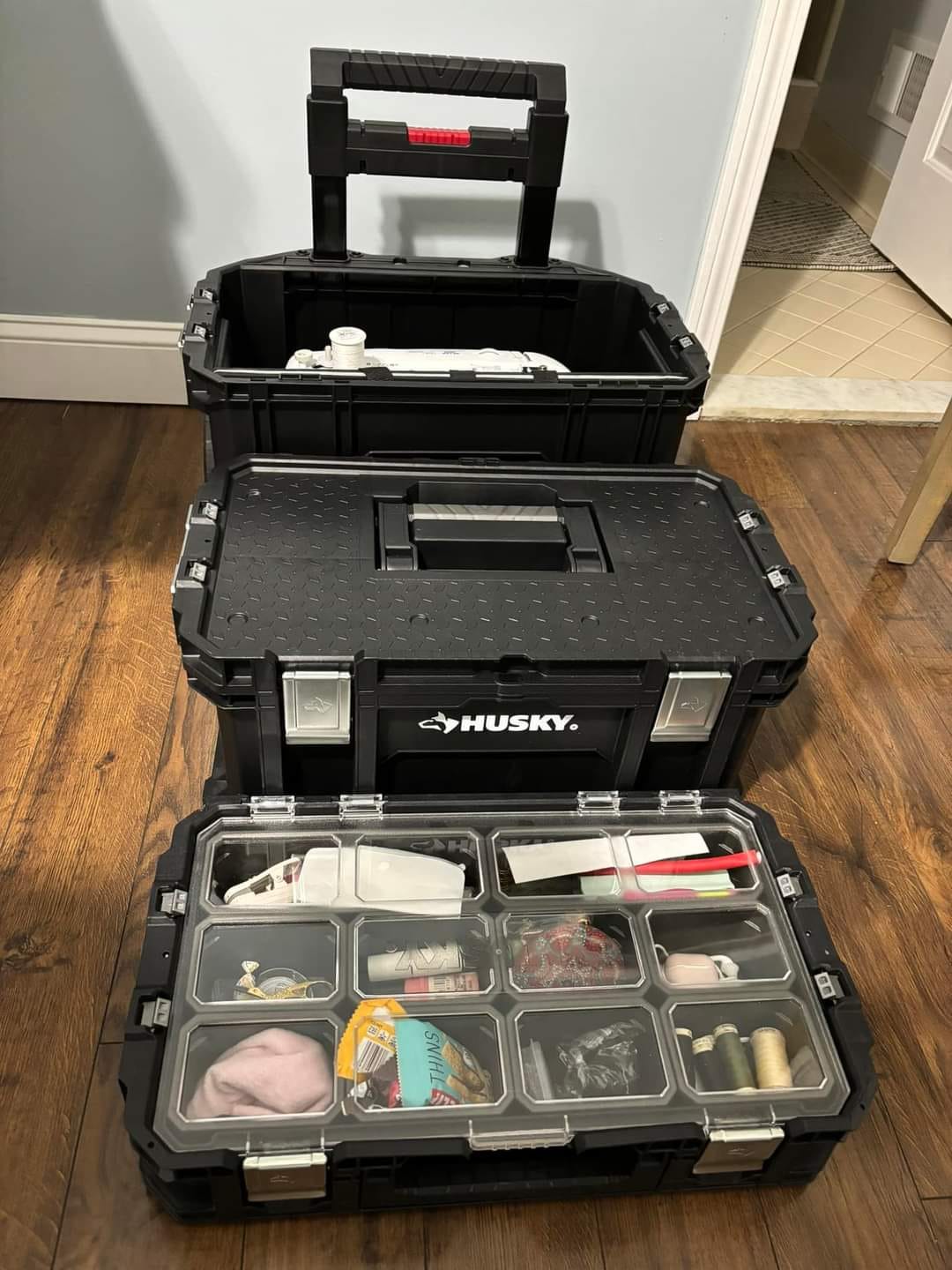 husky tackle boxes SKB Small Box 7100 toolbox and small parts organizer broncos tackle box Husky Storage