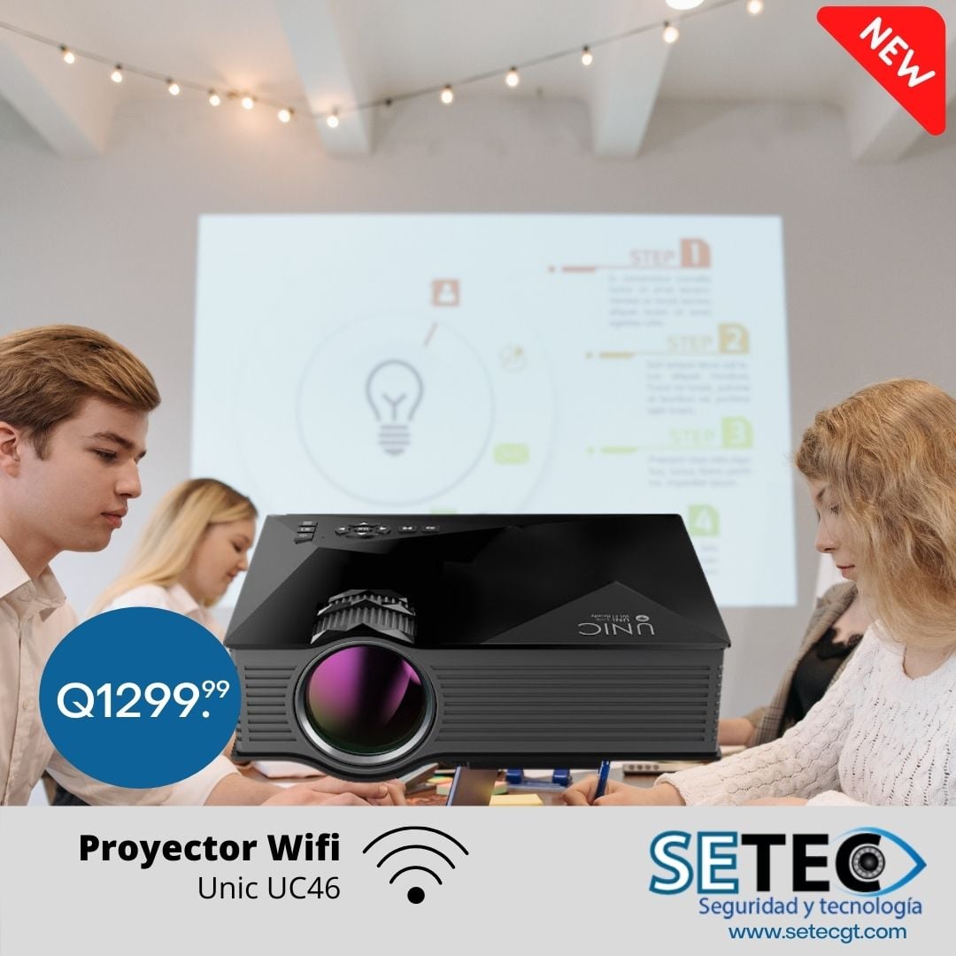 Setec - Proyector Led 1200 Lumenes Wifi! 😎 Proyecta tus...