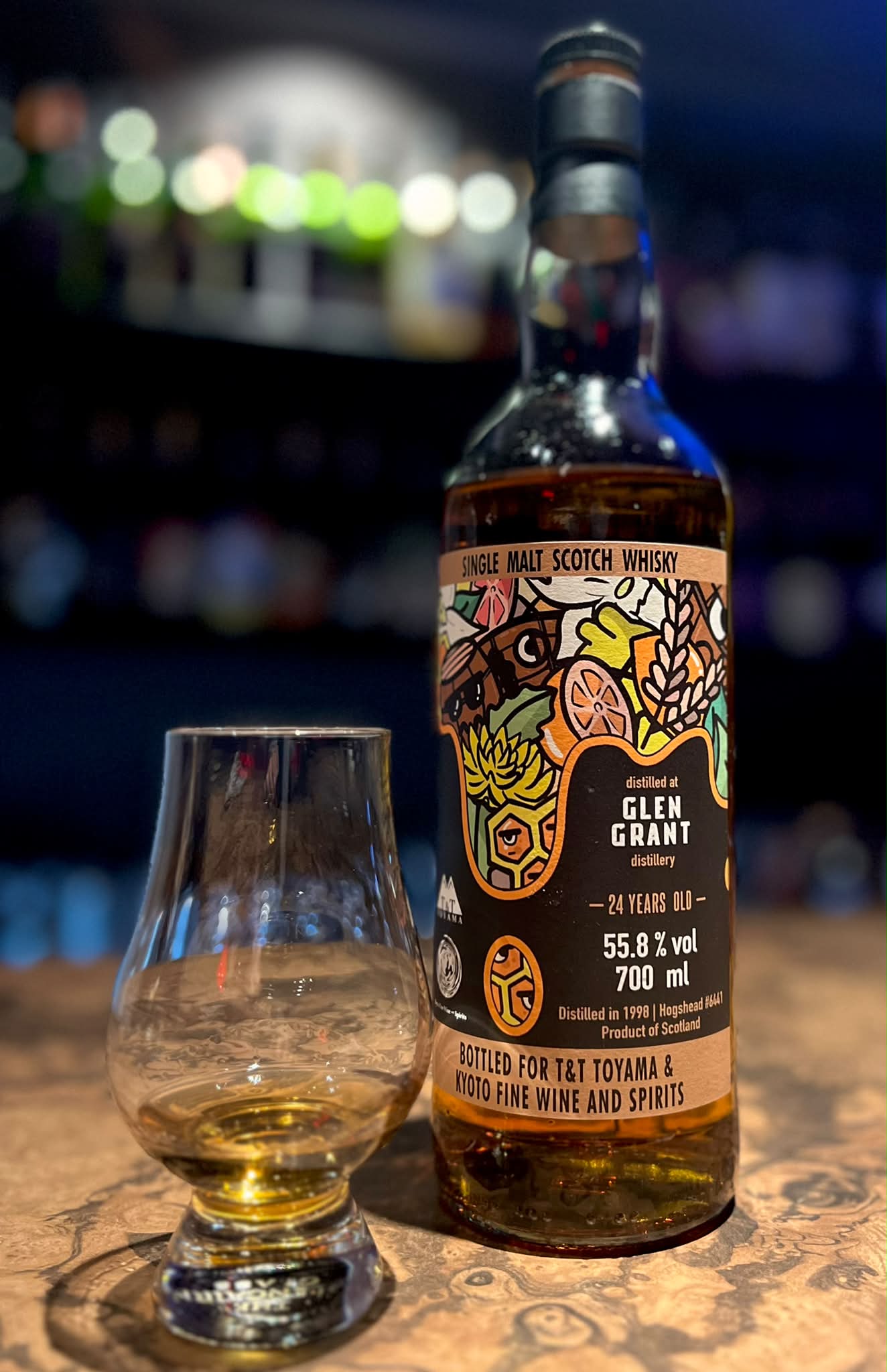 GLEN GRANT 1998 24y さすがT&T toyama とKyoto fine wine and sprits