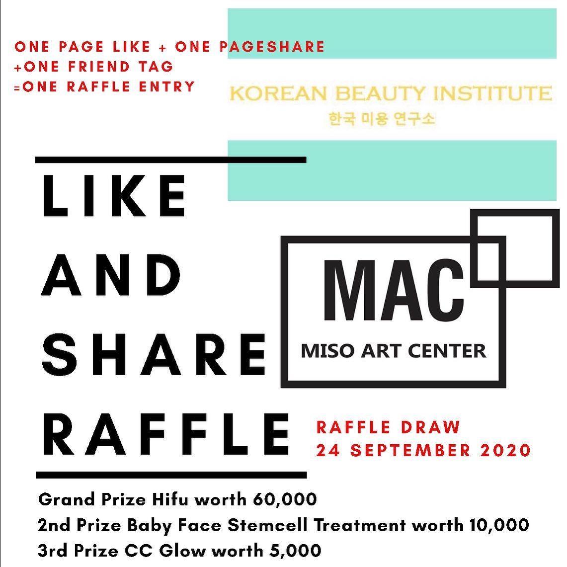 Like&Share Raffle Promo! Prizes... - Korean Beauty Institute