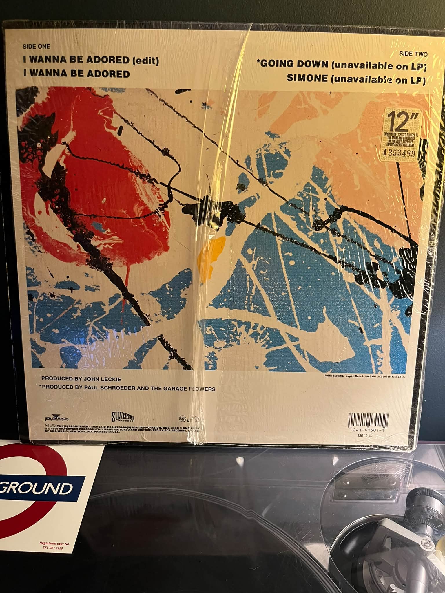 The Stone Roses - I wanna Be Adored. 1989 US . Silvertone Records.