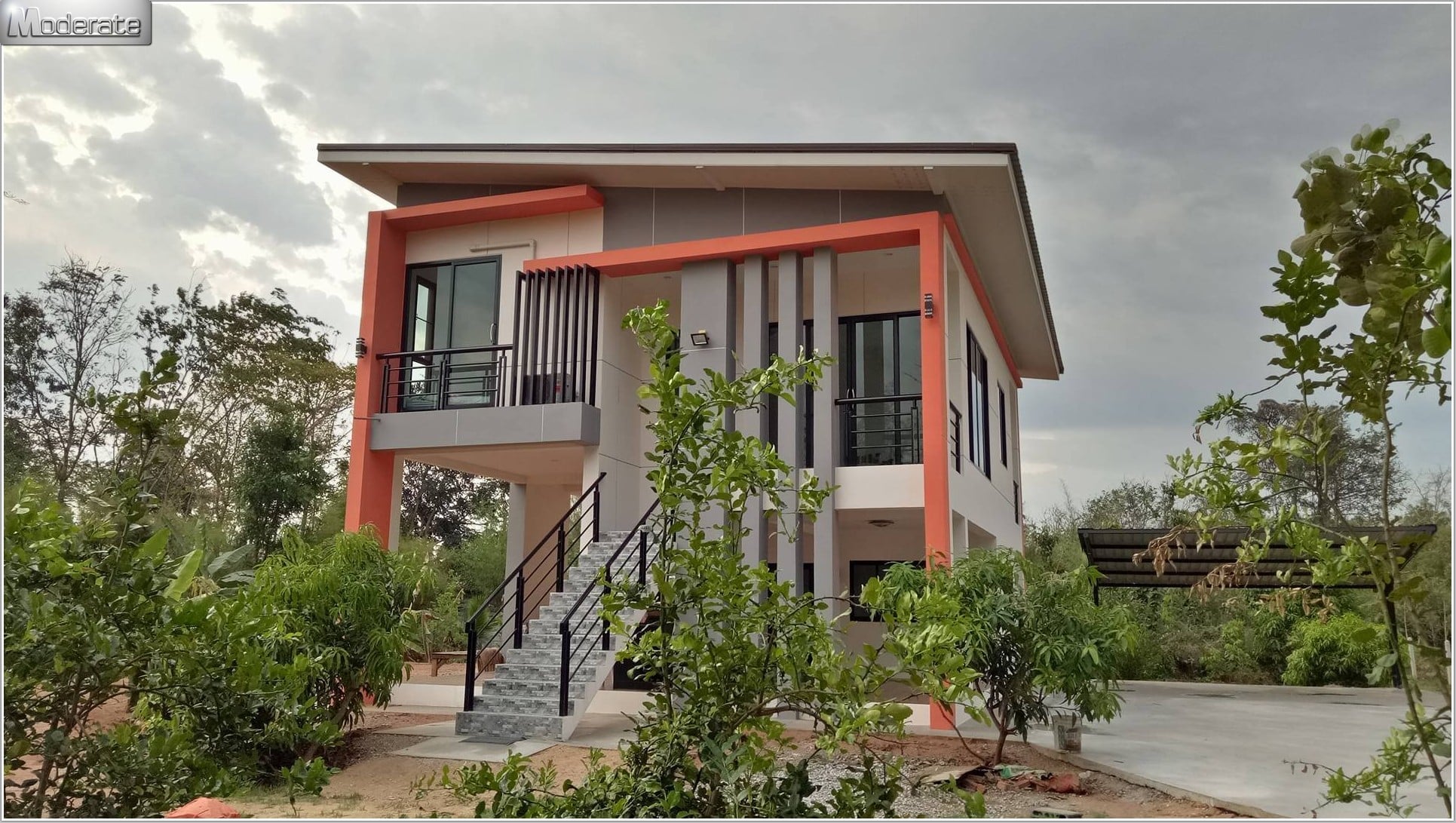 แบบบ้านโมเดิร์น... - แบบบ้านโมเดิร์น Modern-บ้านป่าตาลโมเดอเรท | Facebook