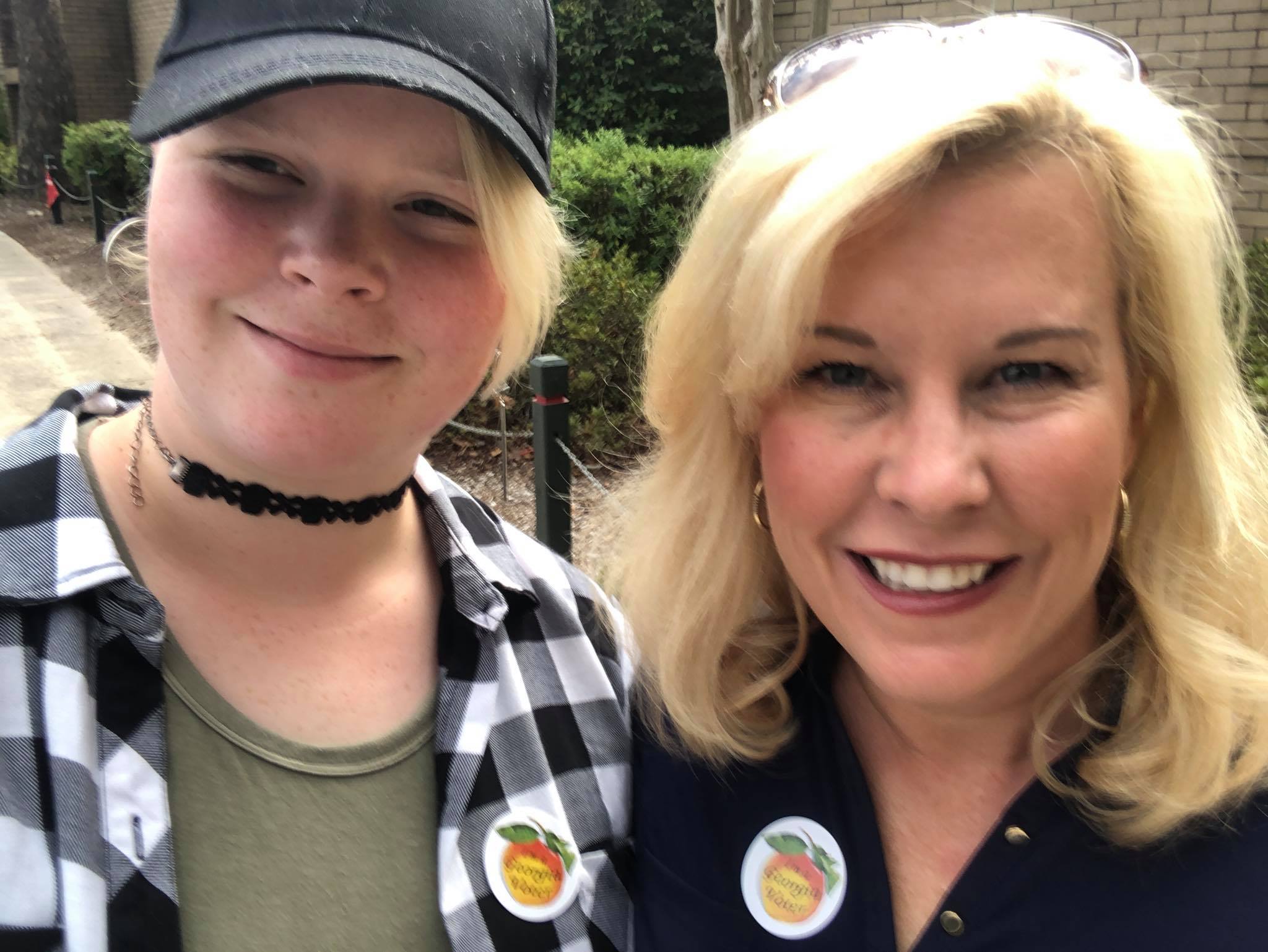 Shea Roberts for Georgia - So proud to have my daughter at the polls ...