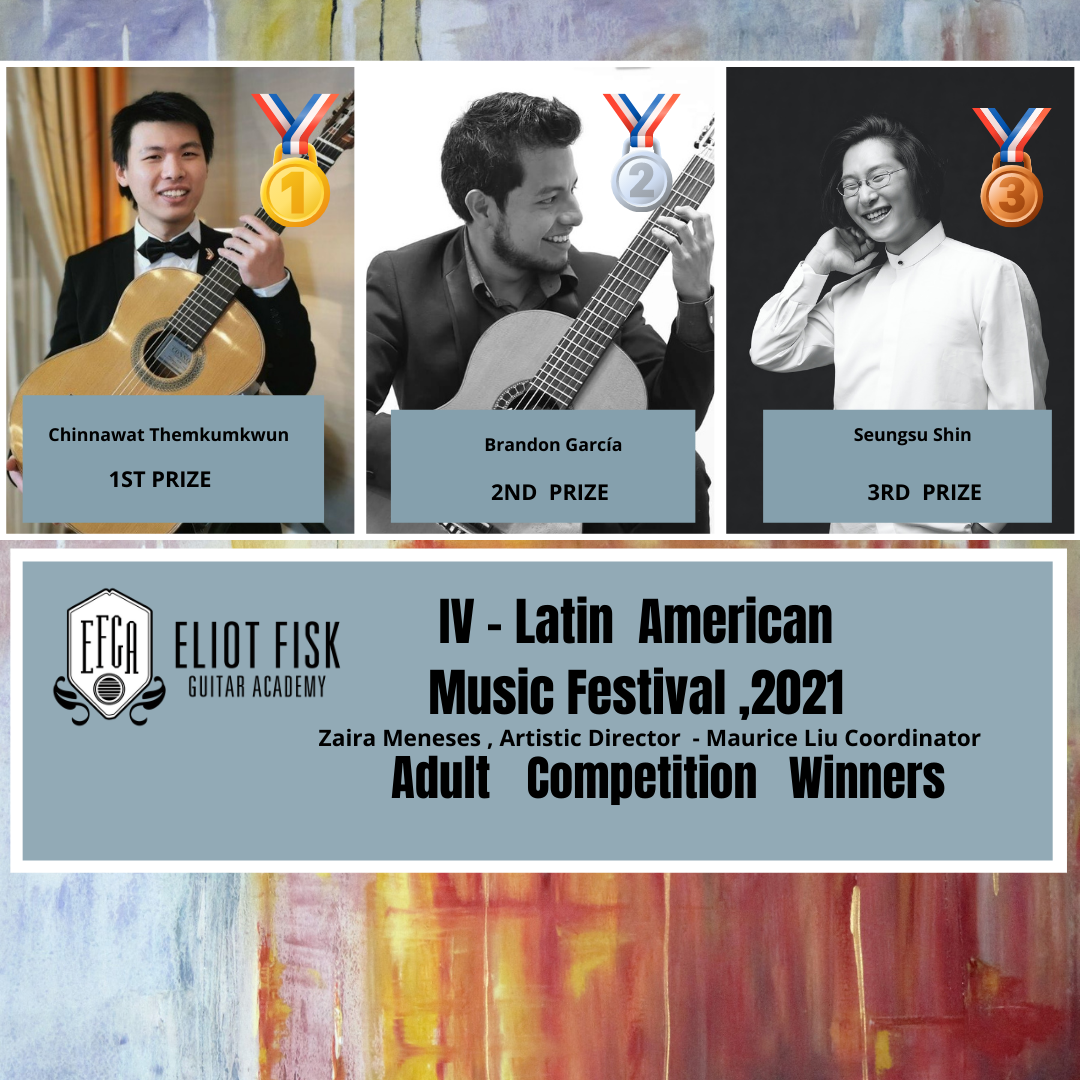 CONGRATULATIONS TO THE WINNERS - Latin American Music Festival