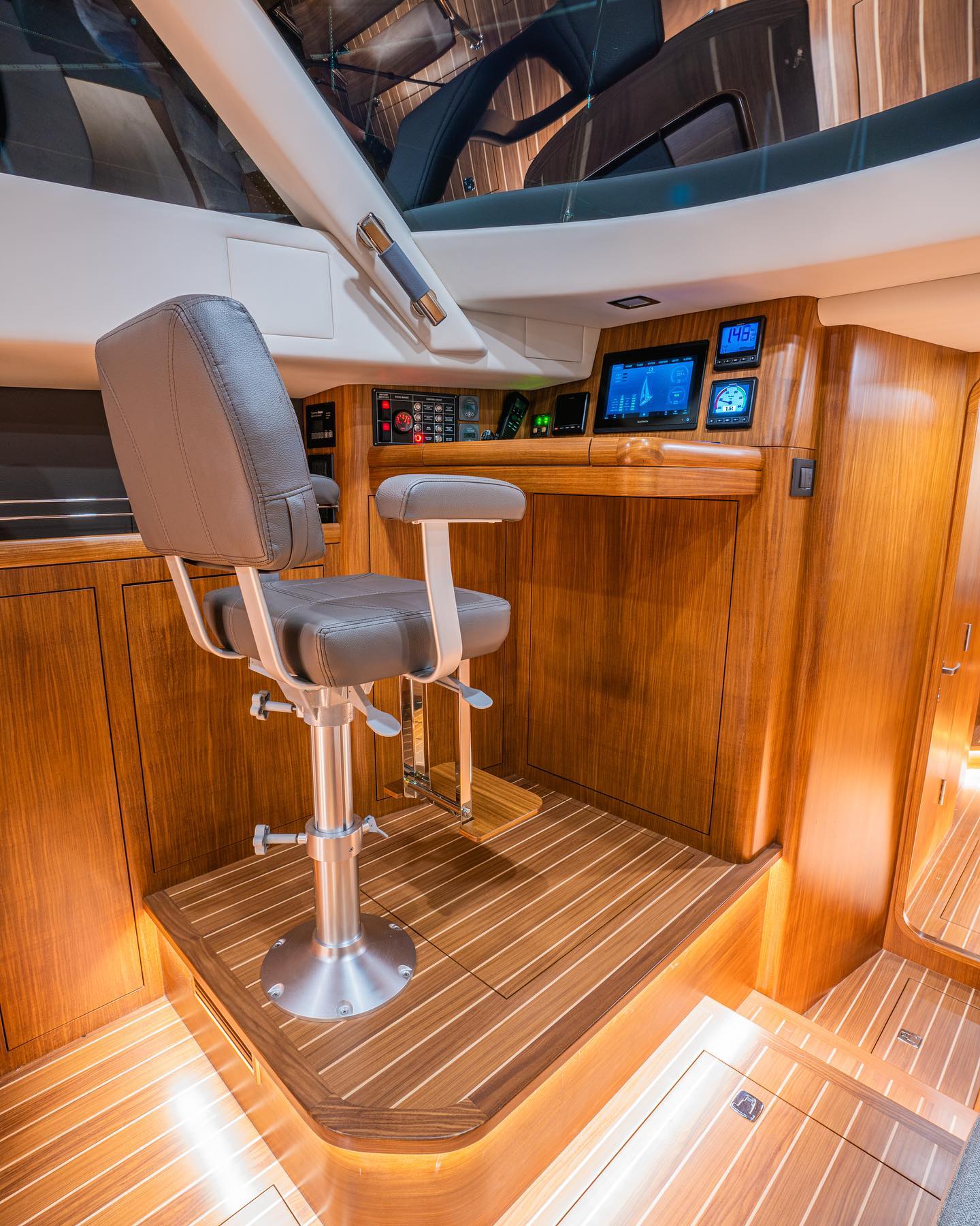 Kraken Yachts - The Kraken interior navigation station is...