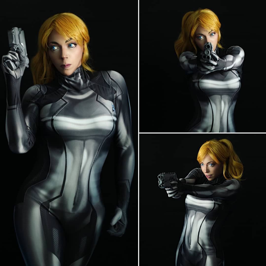 _pink_chaos_ - Samus Aran in her Dark Zero Suit #samus...