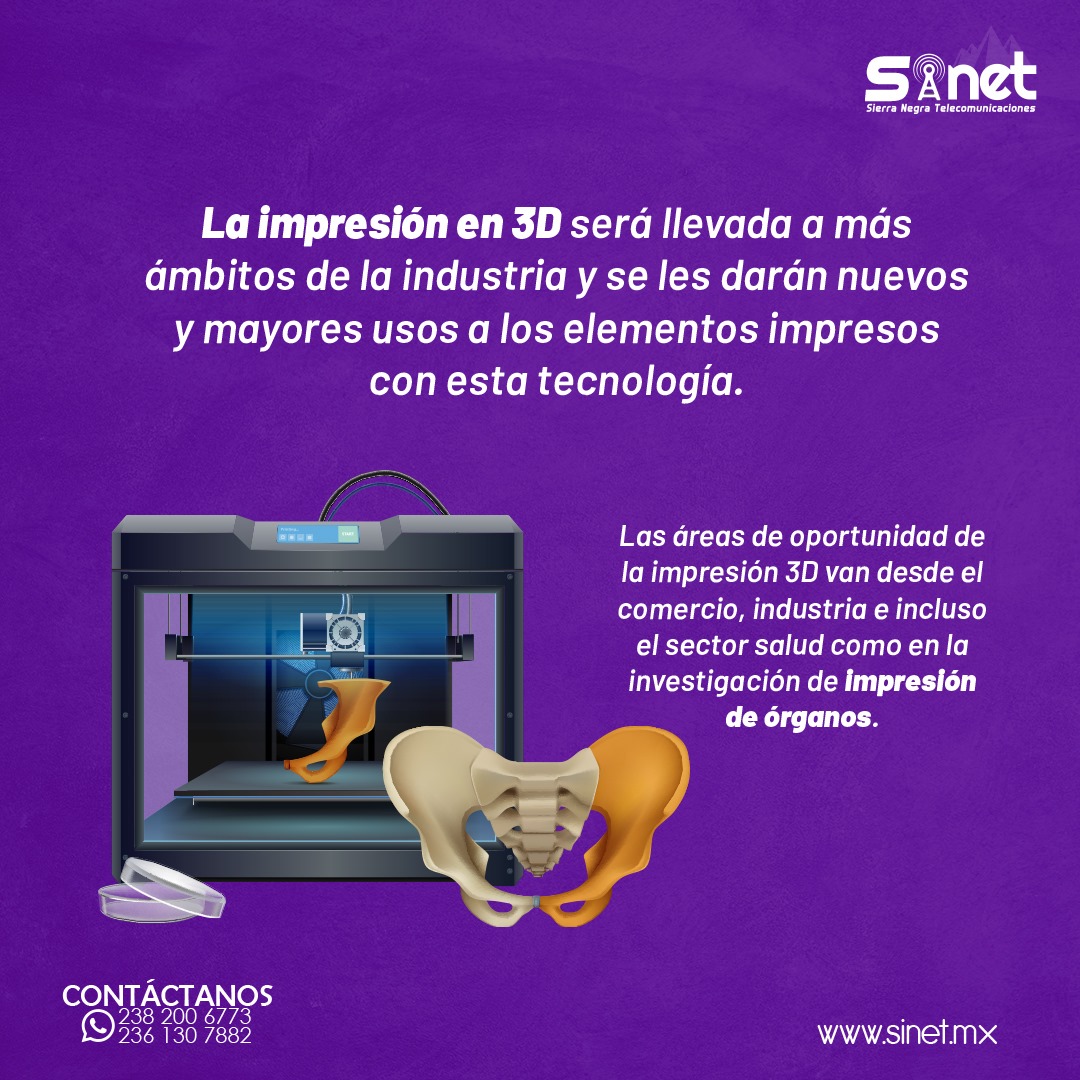 SINET - La impresión en 3D esta evolucionando de tal... | Facebook