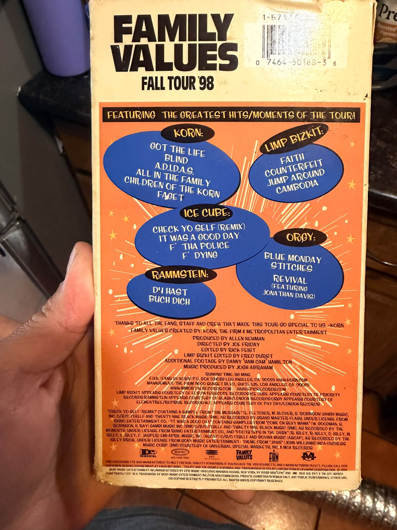 Throwback to Aftershock Festival's Family Values Tour 1998 lineup