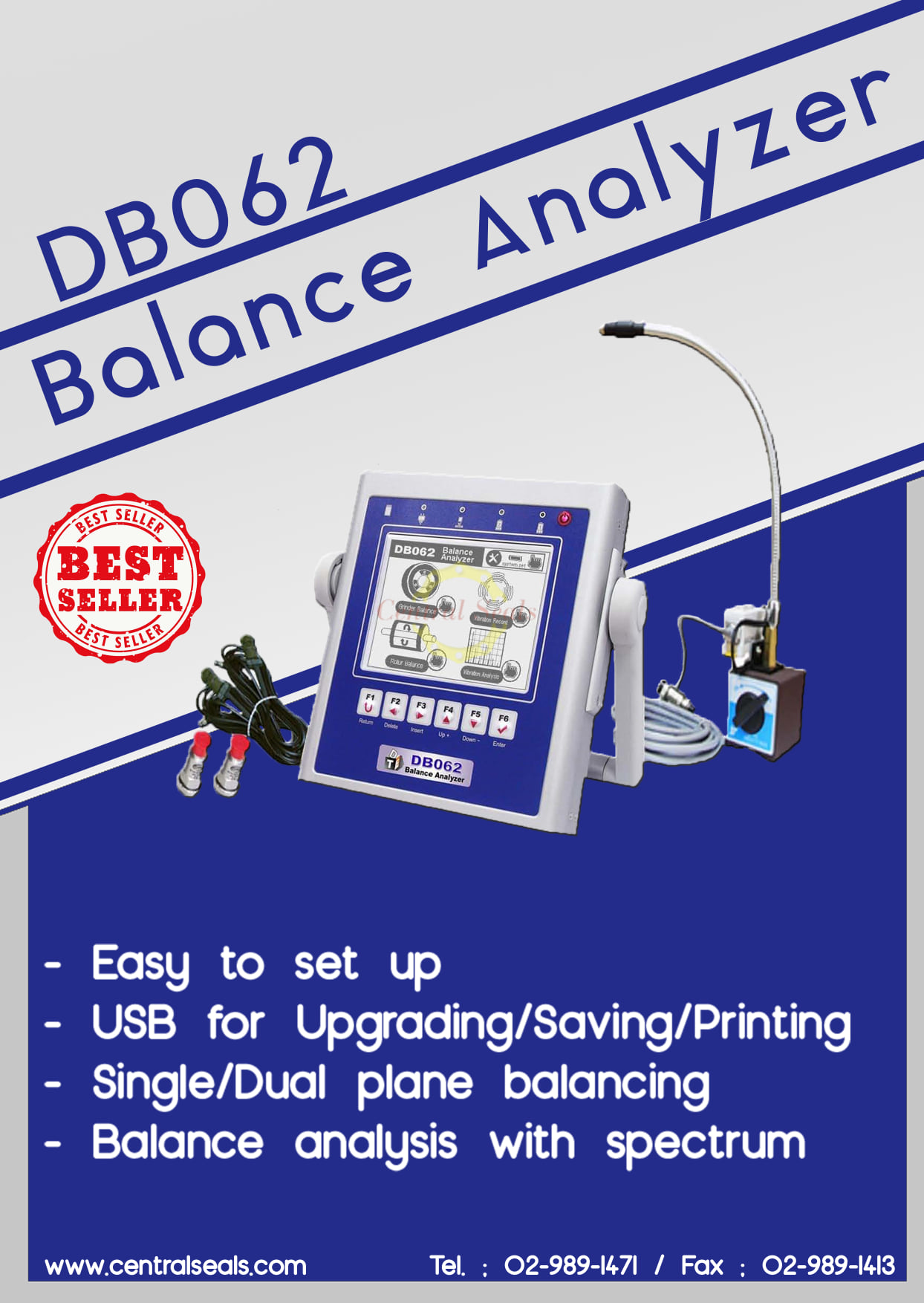 🎗แนะนำสินค้า : DB062 Balance Analyzer 🎗 เครื่องบาลานซ์ แบบพกพา ( Field ...