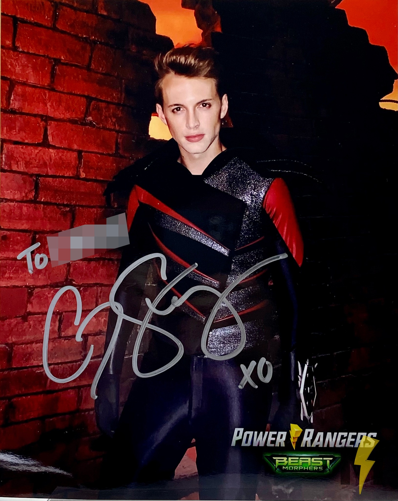 The Morphin Museum - Colby Strong as cybervillain Blaze in a signed ...