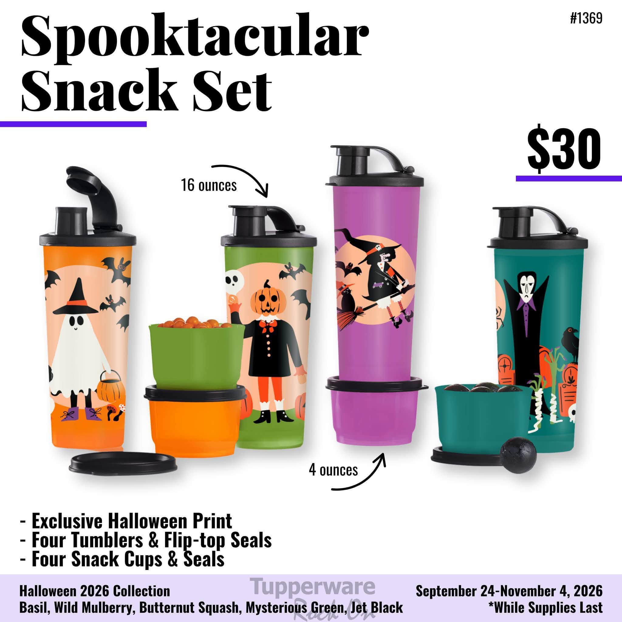 Halloween 2026 Tupperware Spooktacular Snack Set available for order