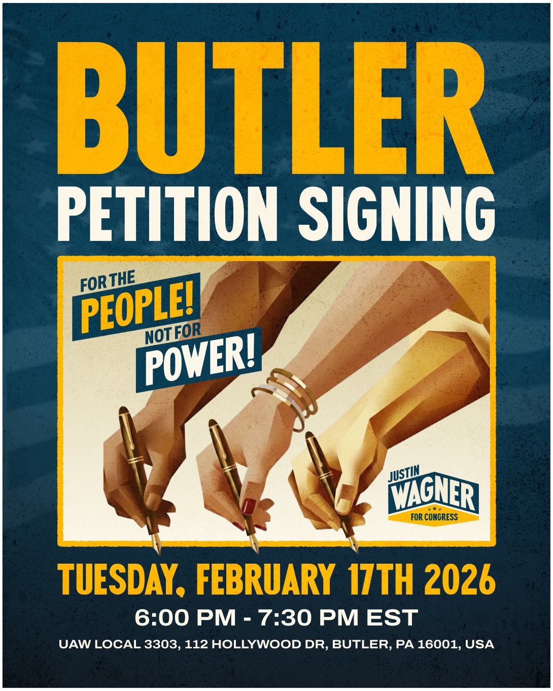 Butler Petition Signing Event