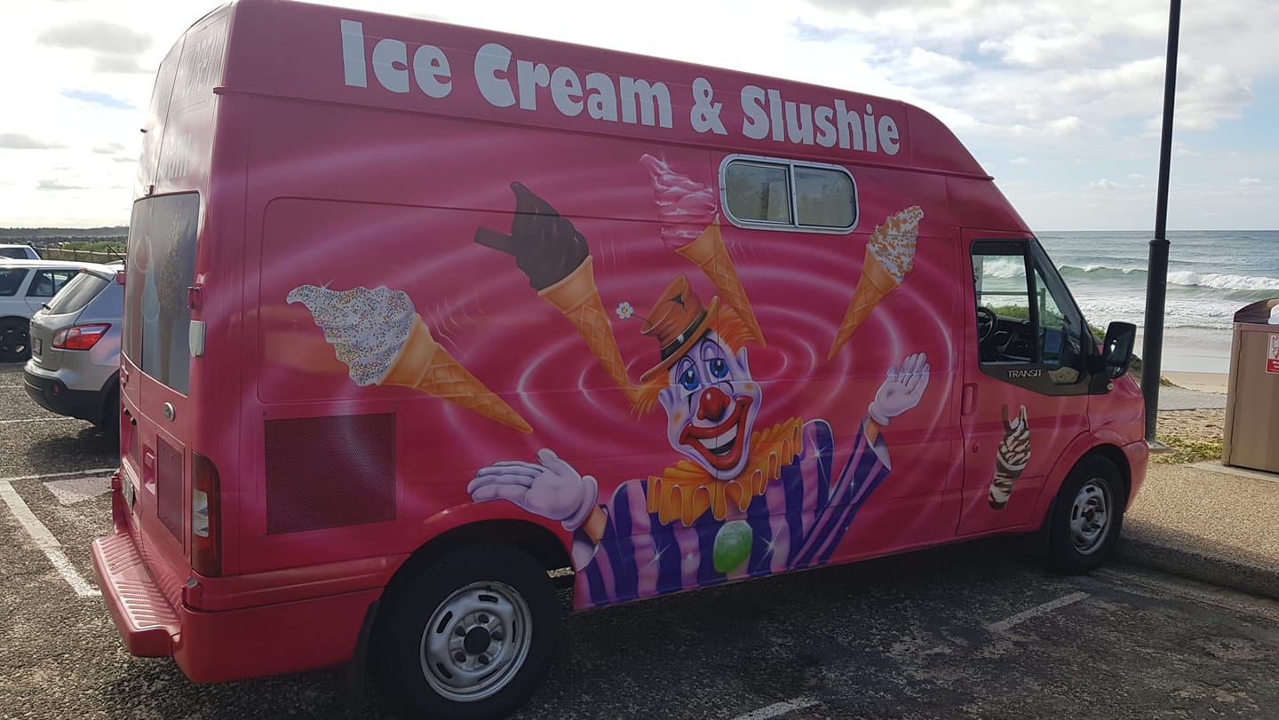 "Soft Serve Ice Cream" 2-Foot Vinyl Decal - For Truck, Parlor, Machine Sign - Outdoor Rated