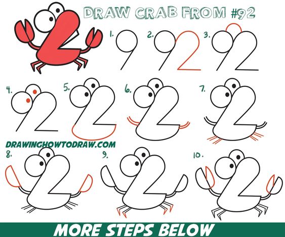 Wow and Now - ★ Super Simple 🐳 Drawing Lesson 🦀 for Kids 😸
