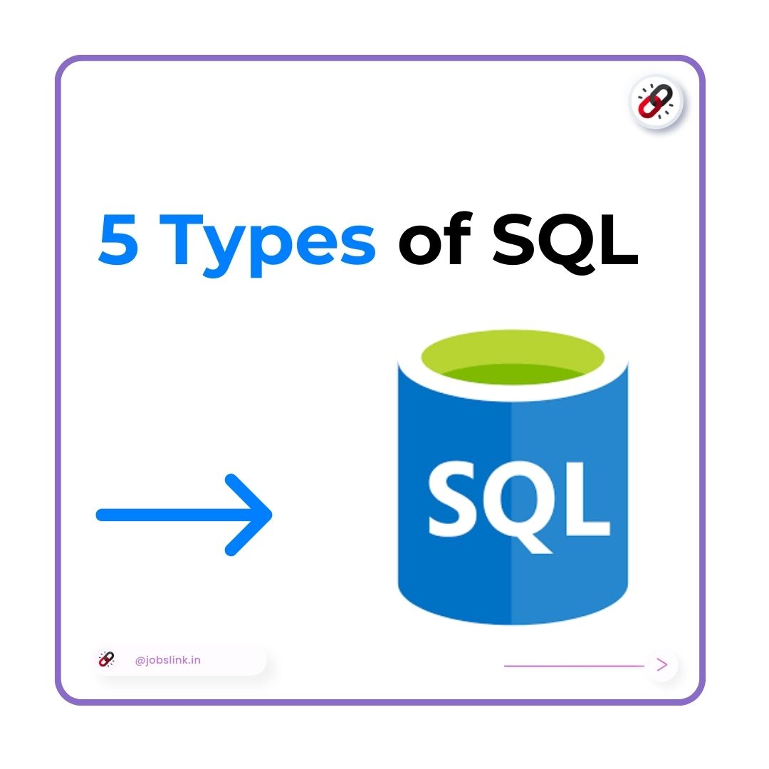 JobsLink - 🗃️ Dive into the world of SQL with these 5... | Facebook