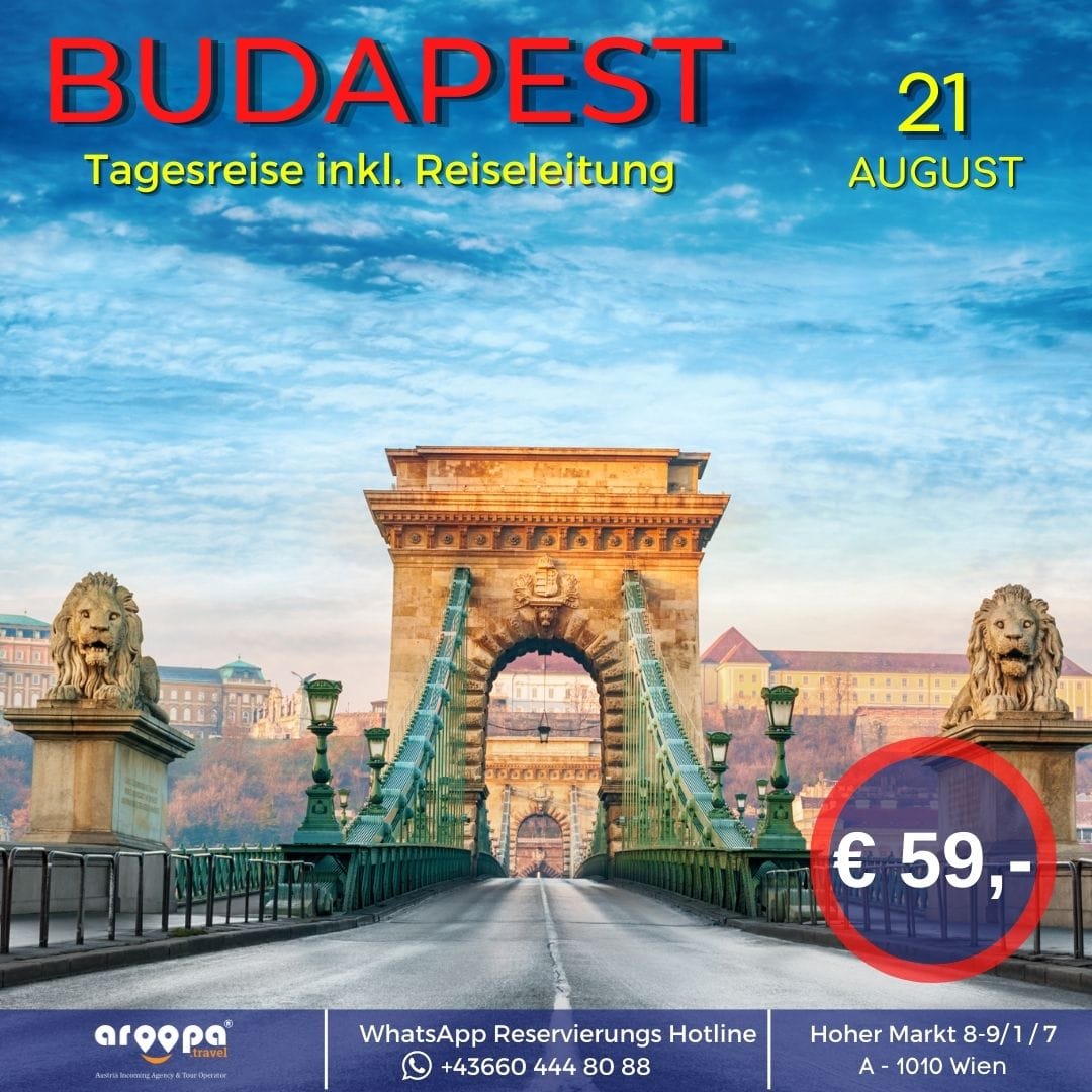Aroopa Travel - 🇭🇺 BUDAPEST TOUR 🇭🇺 ️ Sonntag 21.08.2022...