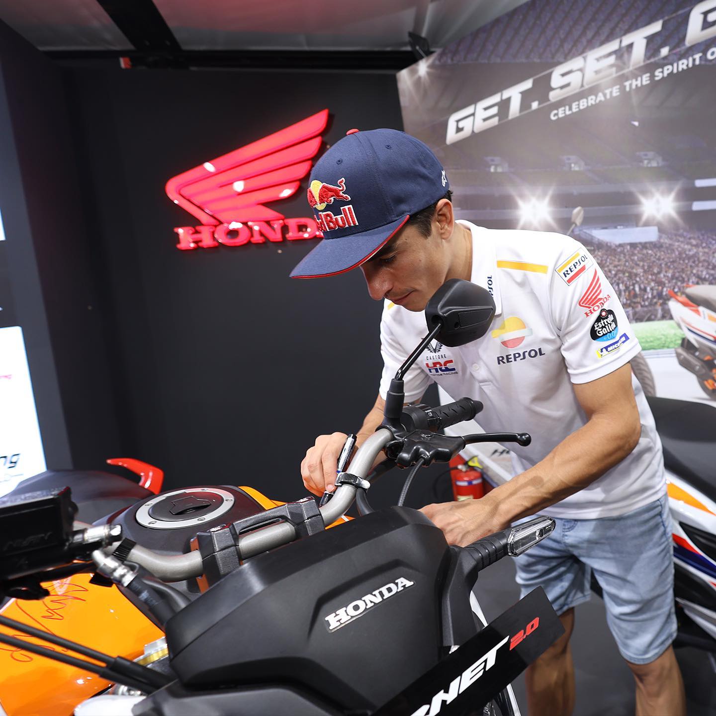 Adrenalin rushed at MotoGP Bharat when HRC Riders Marc Marquez 