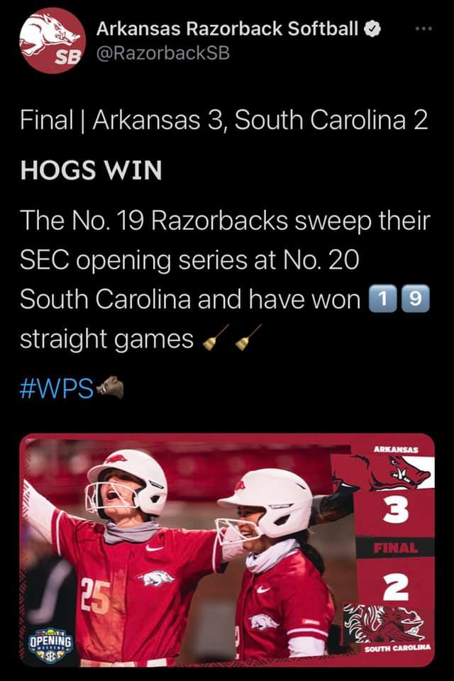 The Hawg Talk - Break out the 🧹 as Arkansas Razorback...