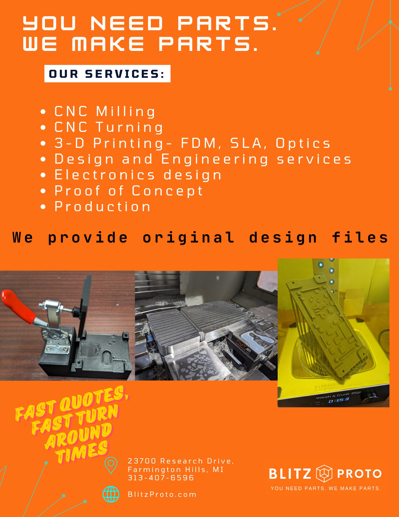 Mechanical design and prototyping services available in Michigan