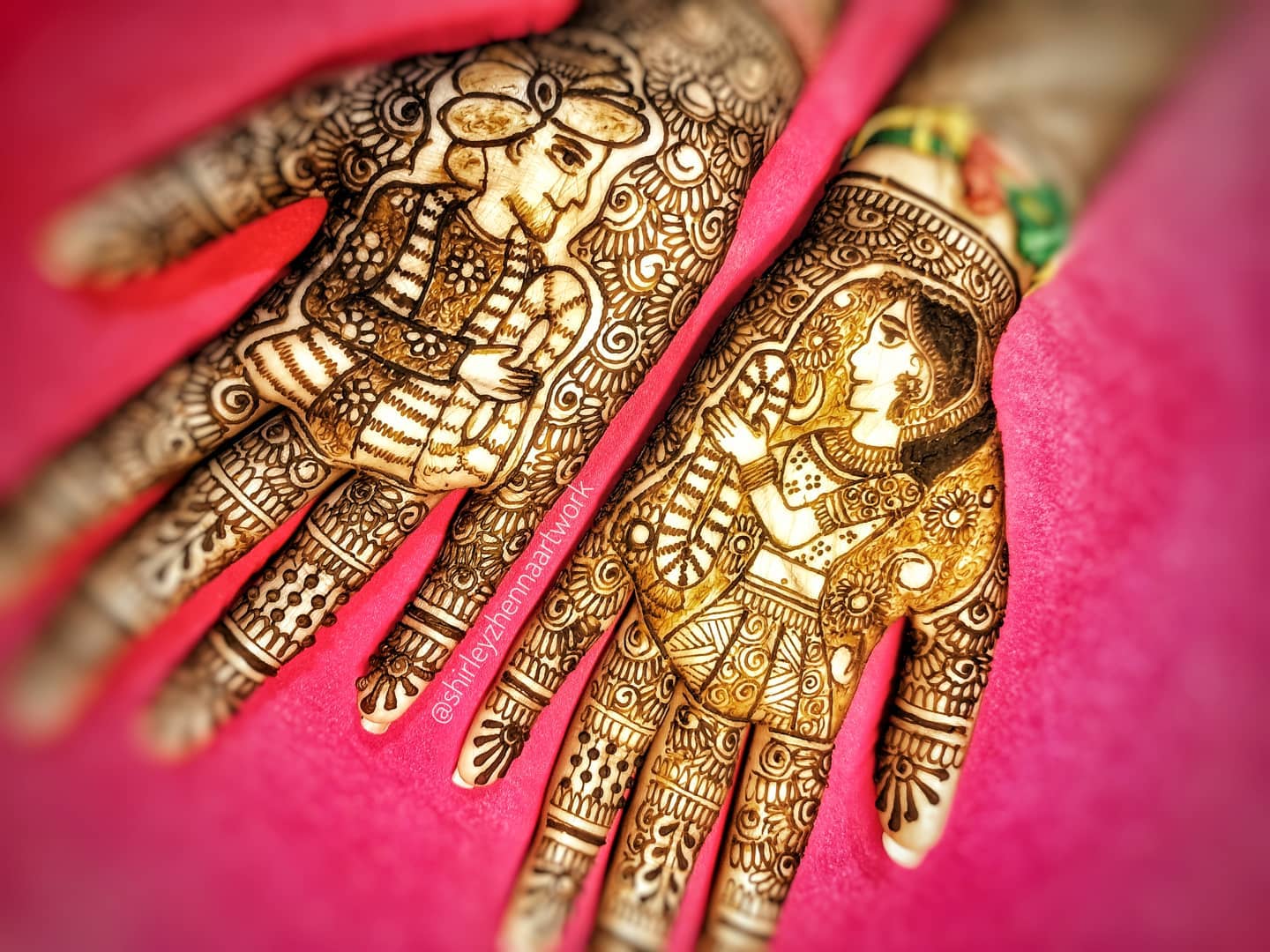 ️ Raja Rani ️ . #naturalhenna... - Shirley'z Henna Artwork | Facebook