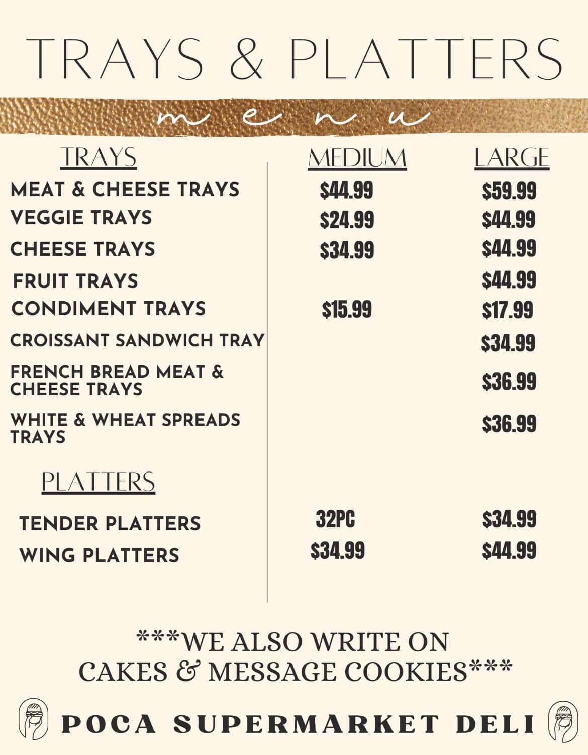 Poca - We get asked all the time about our trays and pricing. Here is a ...