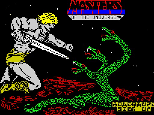 Masters of The Universe The Arcade Game ZX Spectrum loading screen