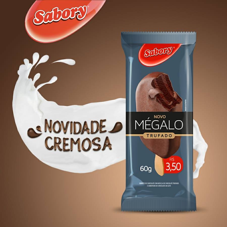Sabory - E o último novo sabor da linha Mégalo é o chocolate Trufado ...