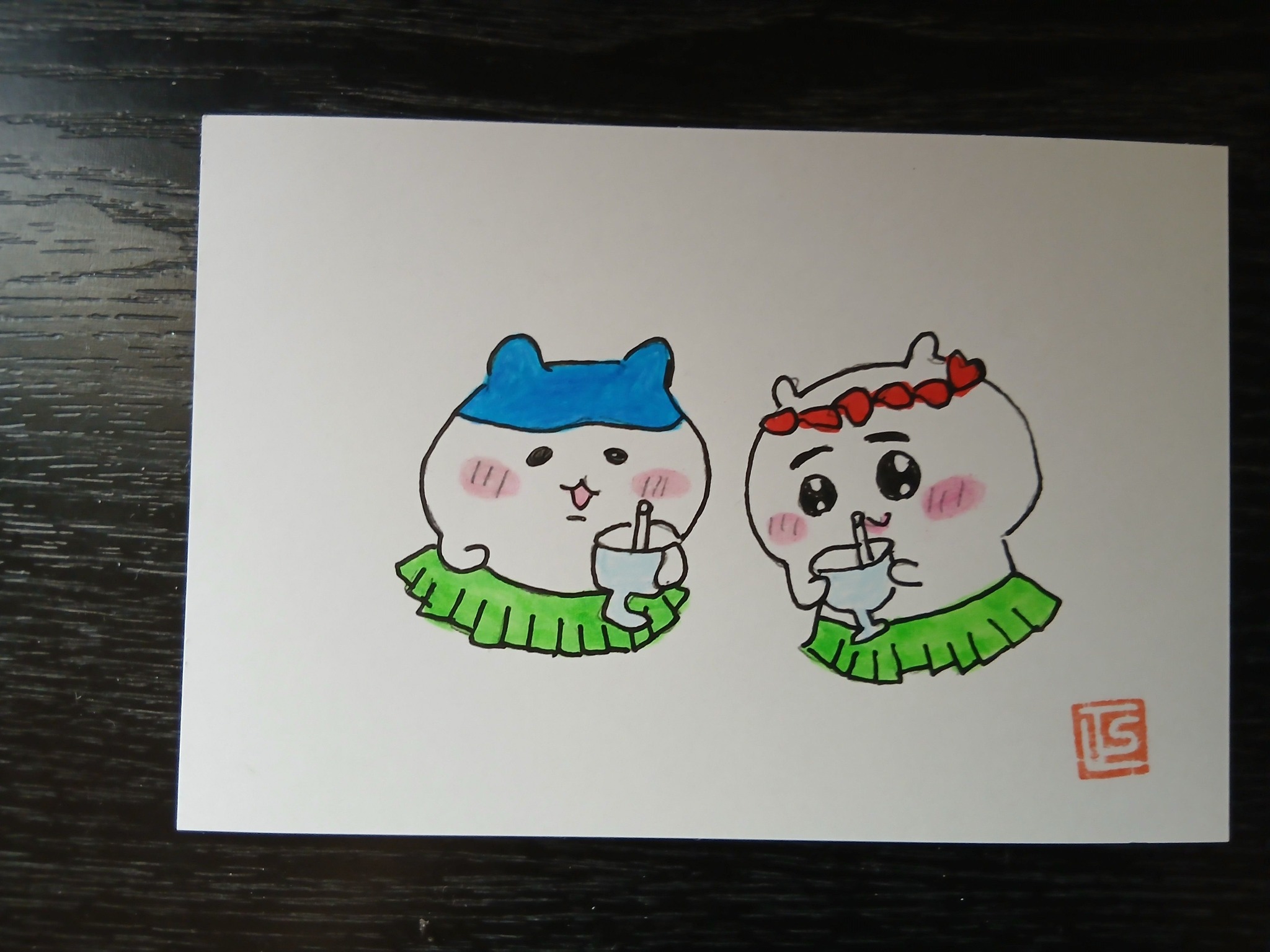 ちいかわ、ハチワレを絵描きました