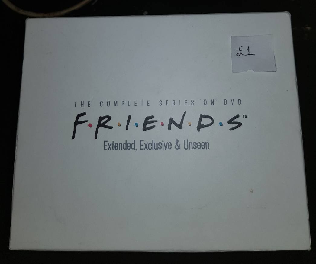 Finding complete friends dvd set at a thrift store