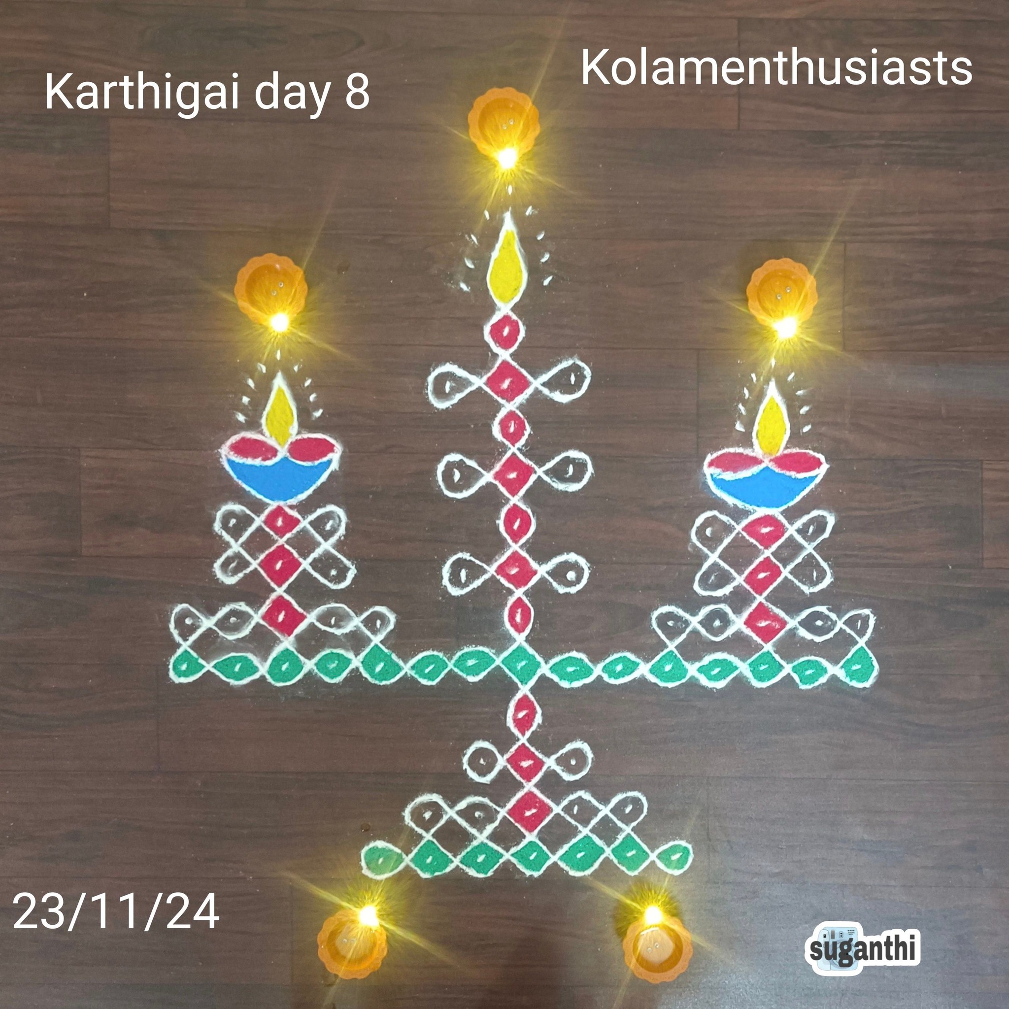 ️BEAUTIFUL RANGOLI , FOOD ART N PAINTING ️ | Karthigai month kolangal.