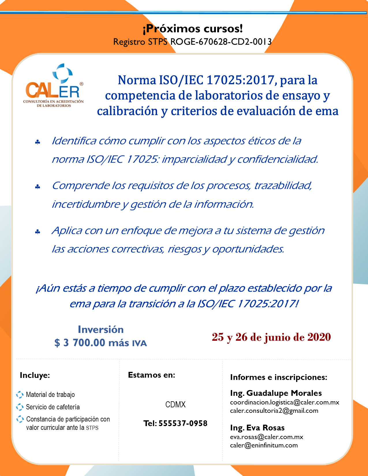 Caler - ¡Actualiza los requerimientos de la ema en tu... | Facebook