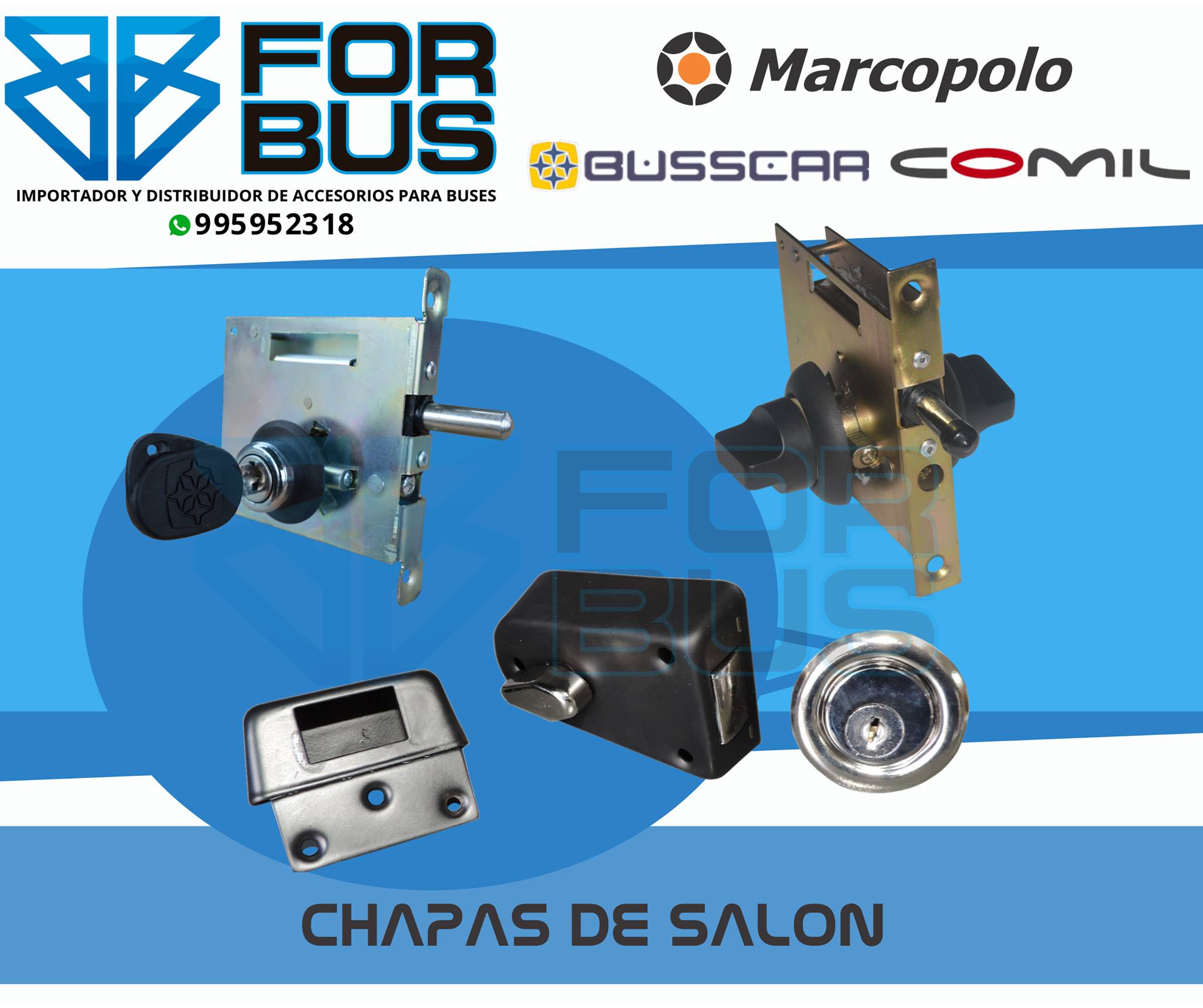 FORBUS PERU SAC - Contamos con una variedad de chapas de salón o cabina ...