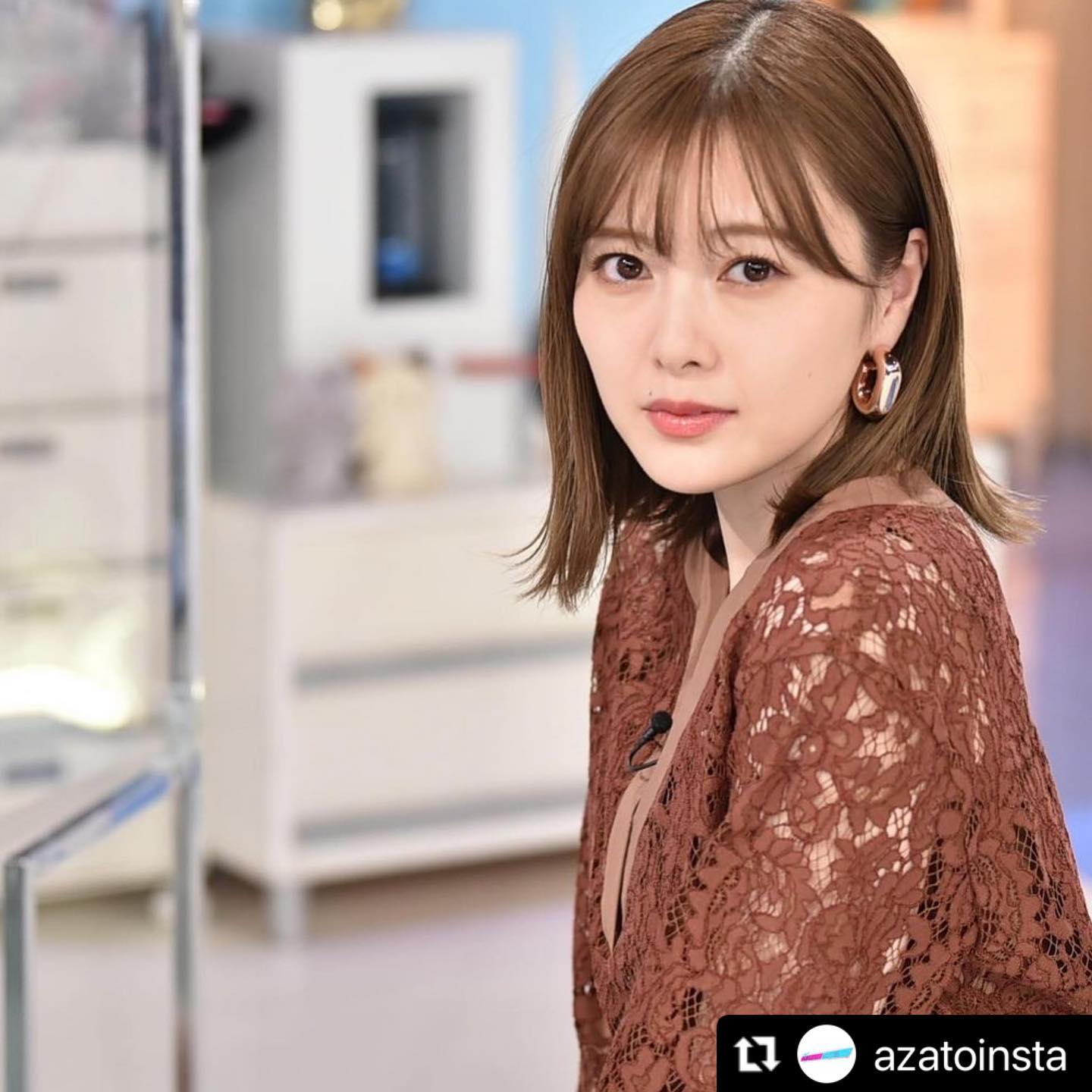 白石麻衣さんがUNOAERRE「シルバーコレクション」のピアスを着用しま