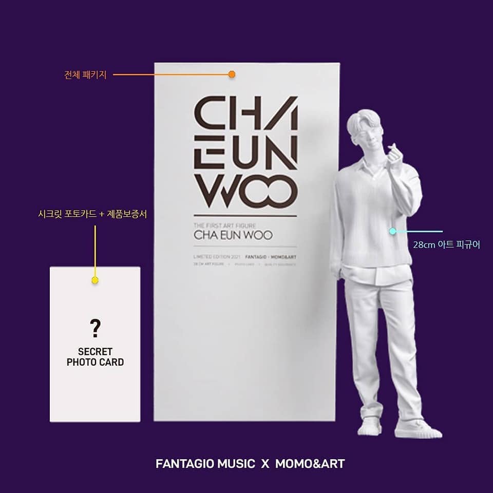 Cha Eun Woo 3D Figure released by MomoArt and Fantagio Music