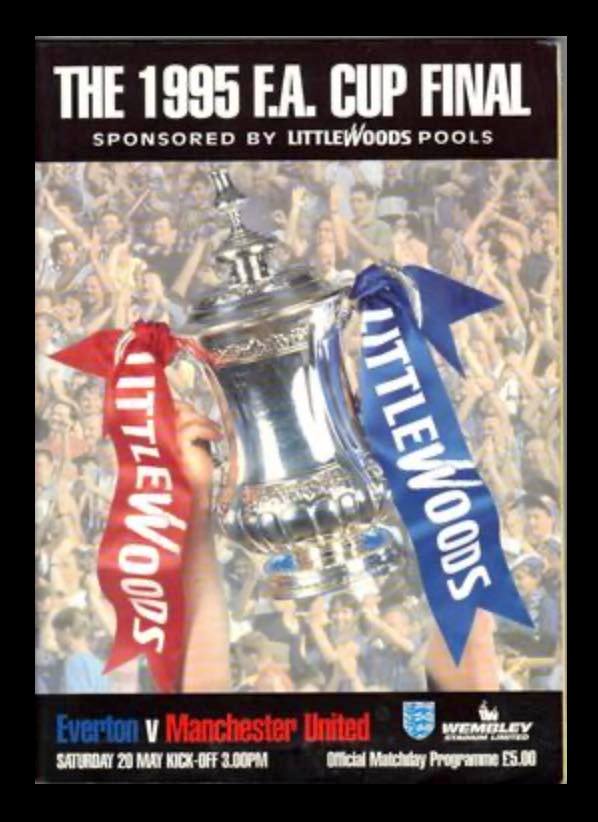 Fa Cup Final 1985. Manchester United v Everton at Wembley stadium.