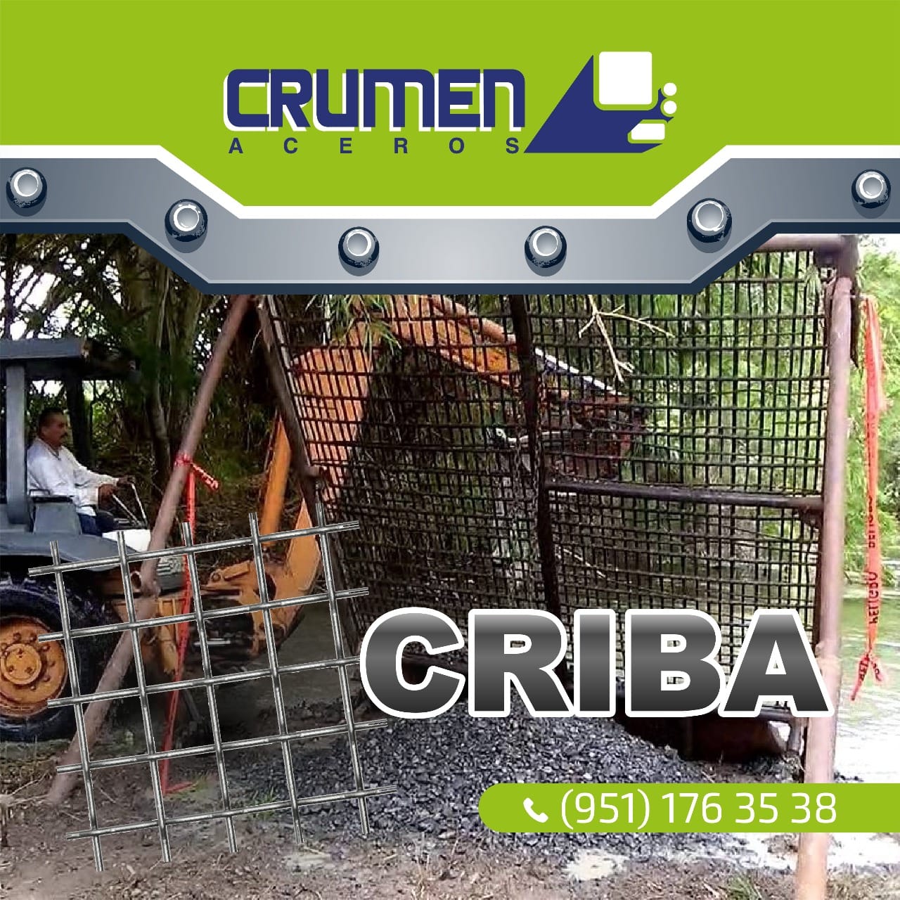 Aceros Crumen - #MallaCriba es una malla entretejida con...
