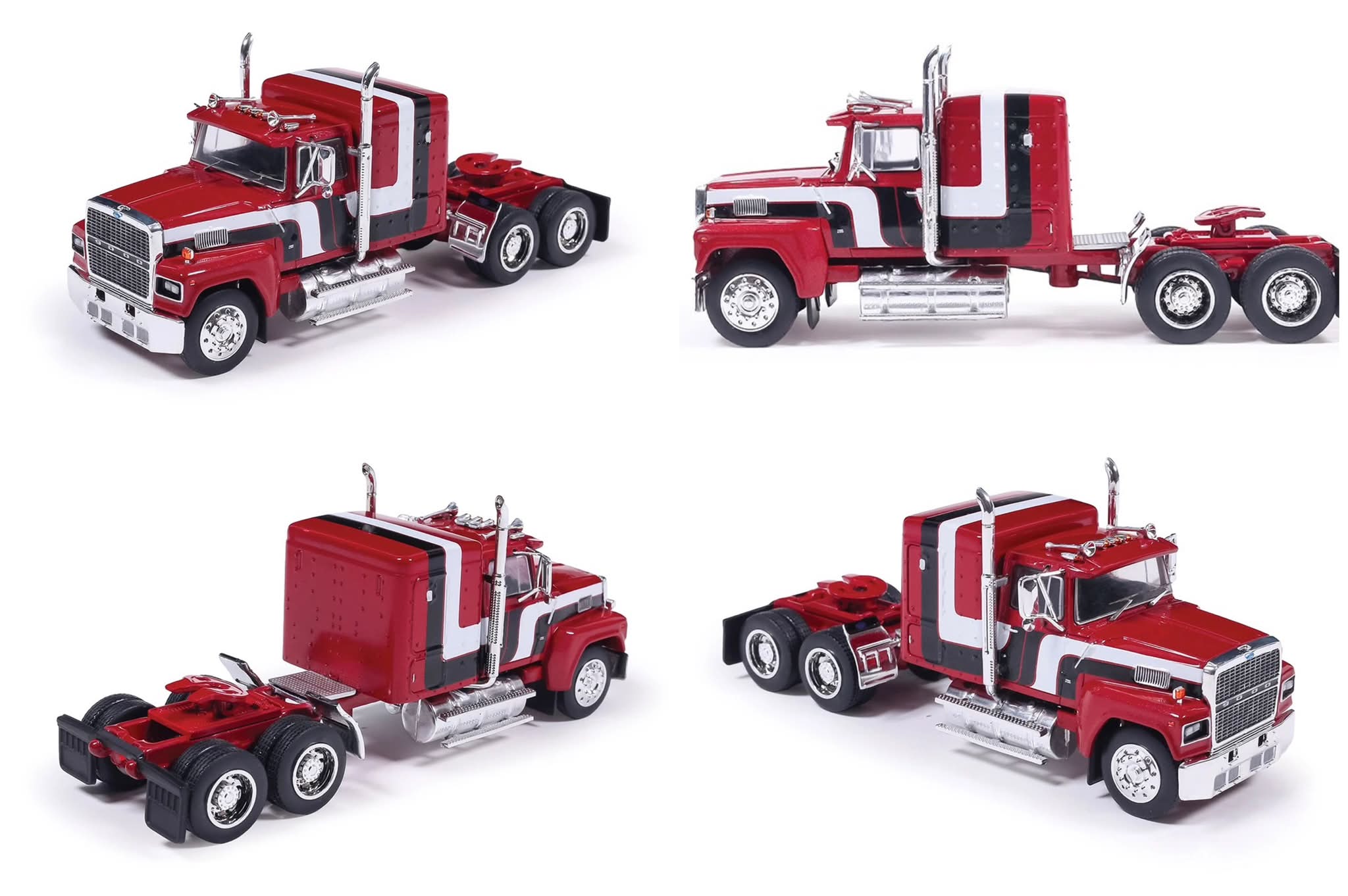 1/32 Ford LTL 9000 Coca-Cola 模型 Saliendo con cargamento de Coca-Cola en el poderoso Ford LTL 9000