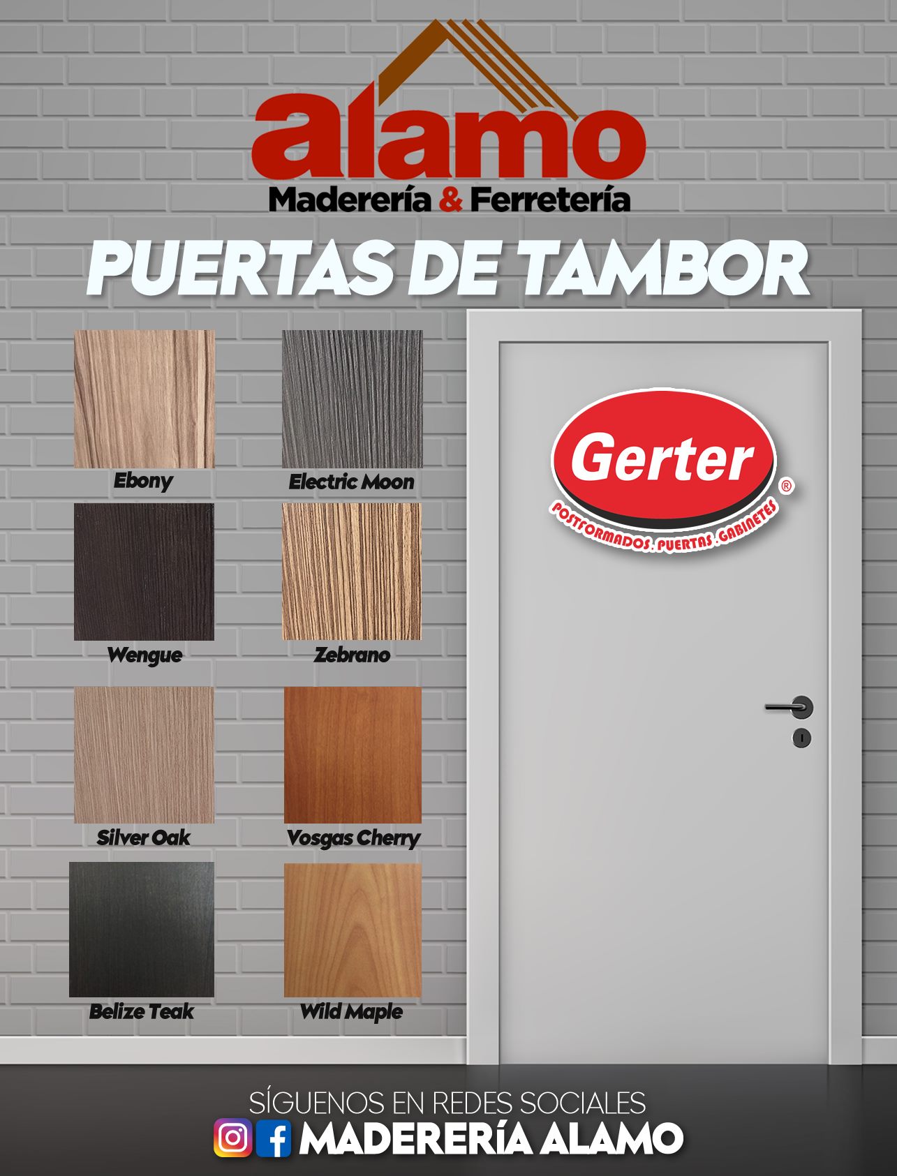 Maderería Alamo - #Puertas de #Tambor de la marca #GERTER... | Facebook