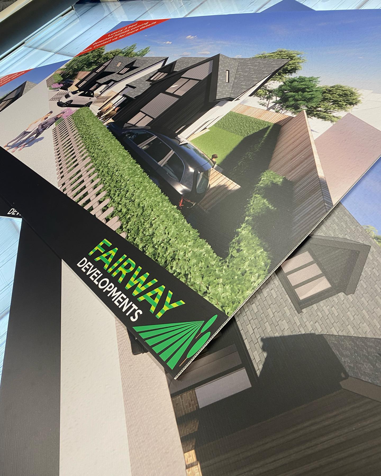 Graphical Sign - Site signage for @fairwaydevelopments who...