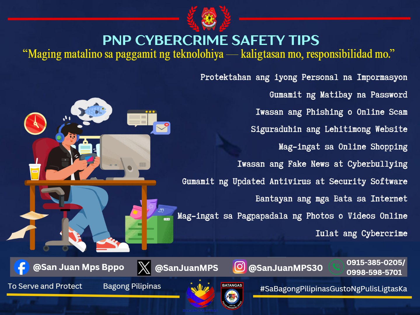PNP CYBERCRIME SAFETY TIPS “Maging... - San Juan Mps Bppo | Facebook