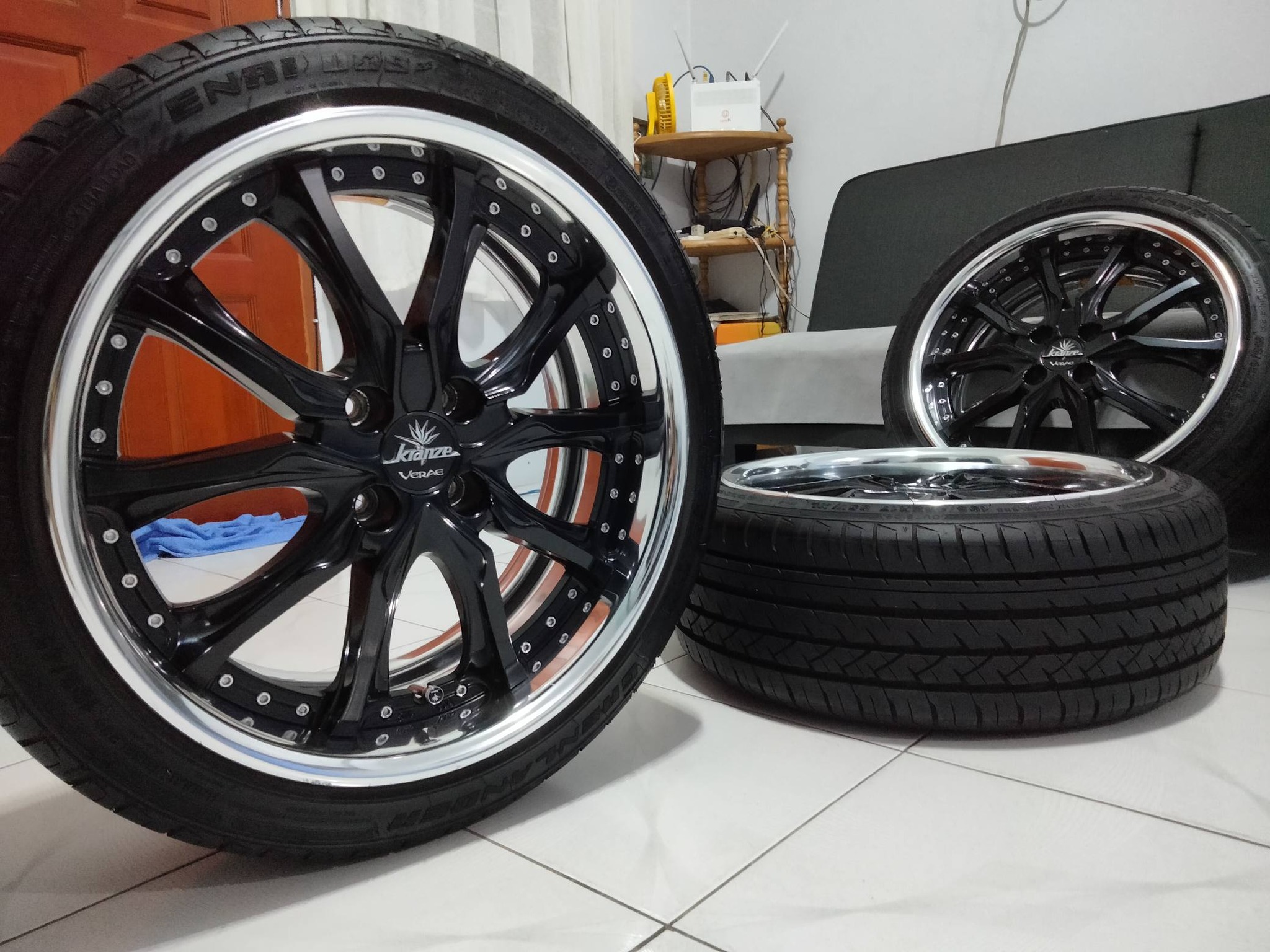 🇯🇵WEDS KRANZE VERAE🇯🇵 17X7.5JJ+32 PCD 100X4H MATT BLACK SPOKE