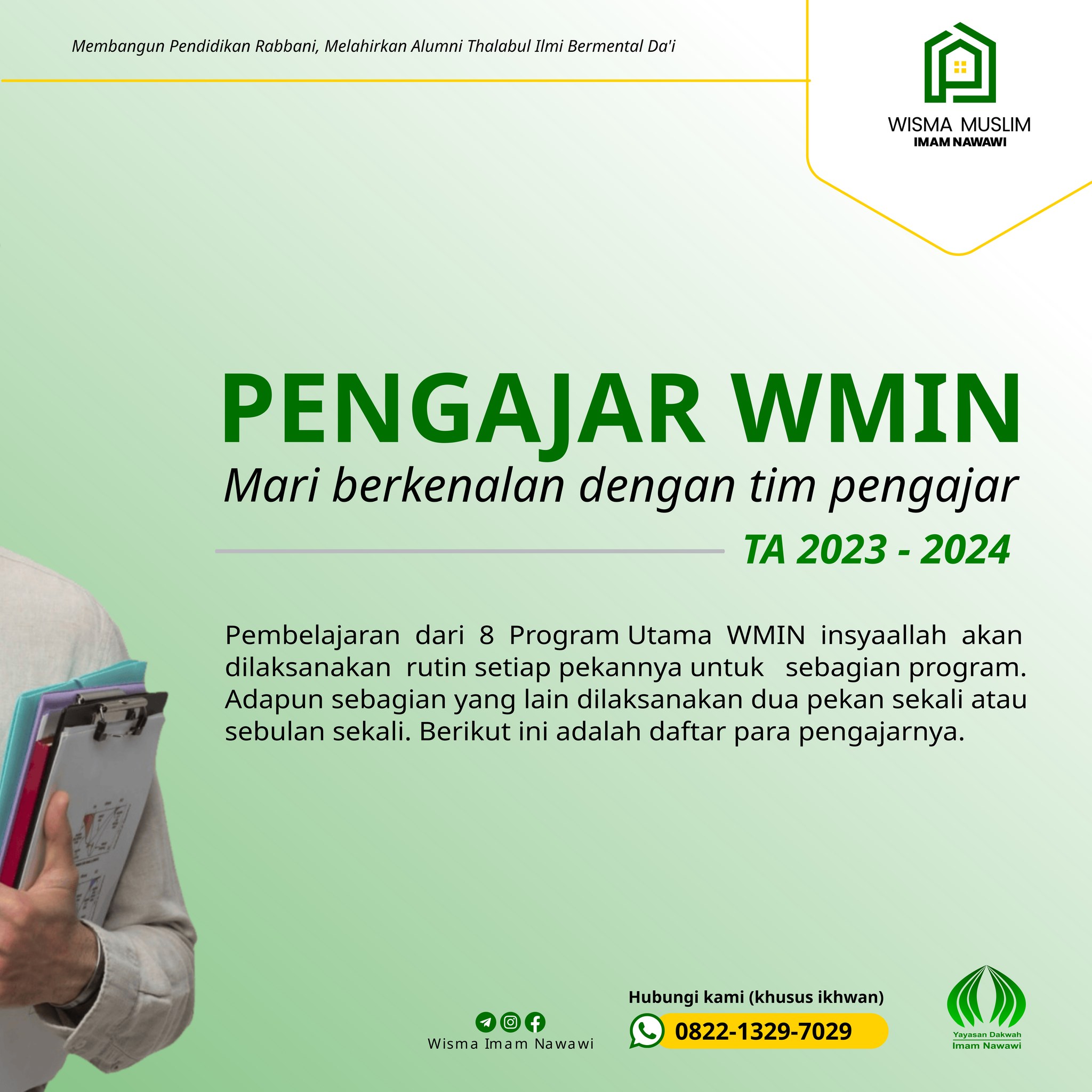 🏡 PARA PENGAJAR WISMA MUSLIM IMAM... - Wisma Imam Nawawi