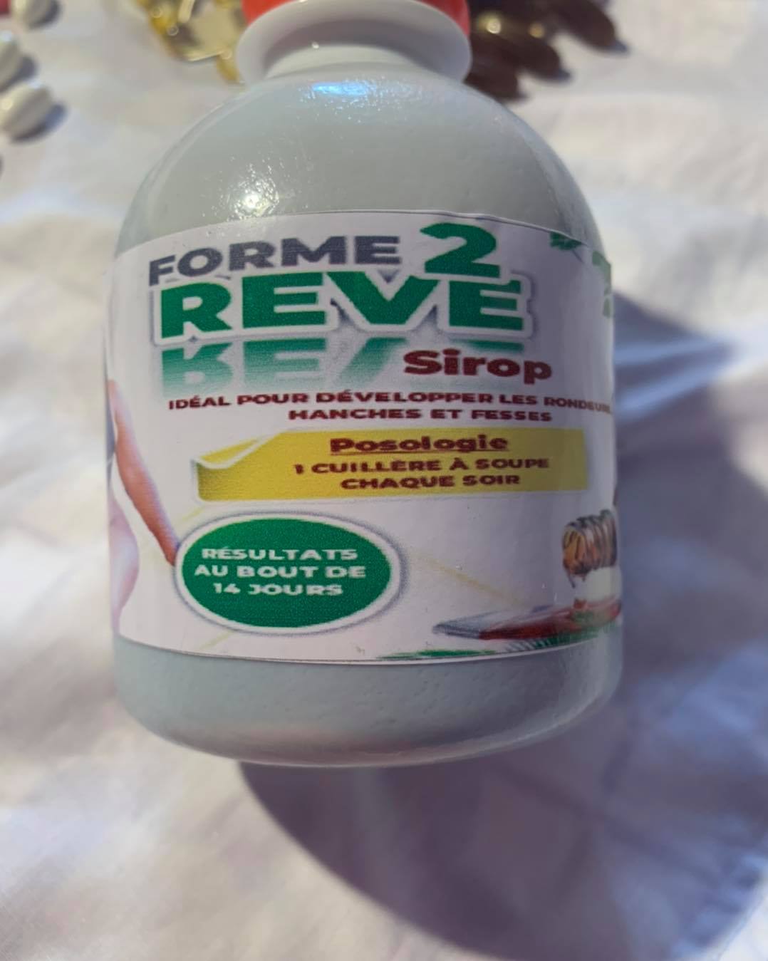 Sirop Prise De Fesses Et Hanches 100% Naturel - Lot 2 Bouteilles 200 Ml - Péremption 2026