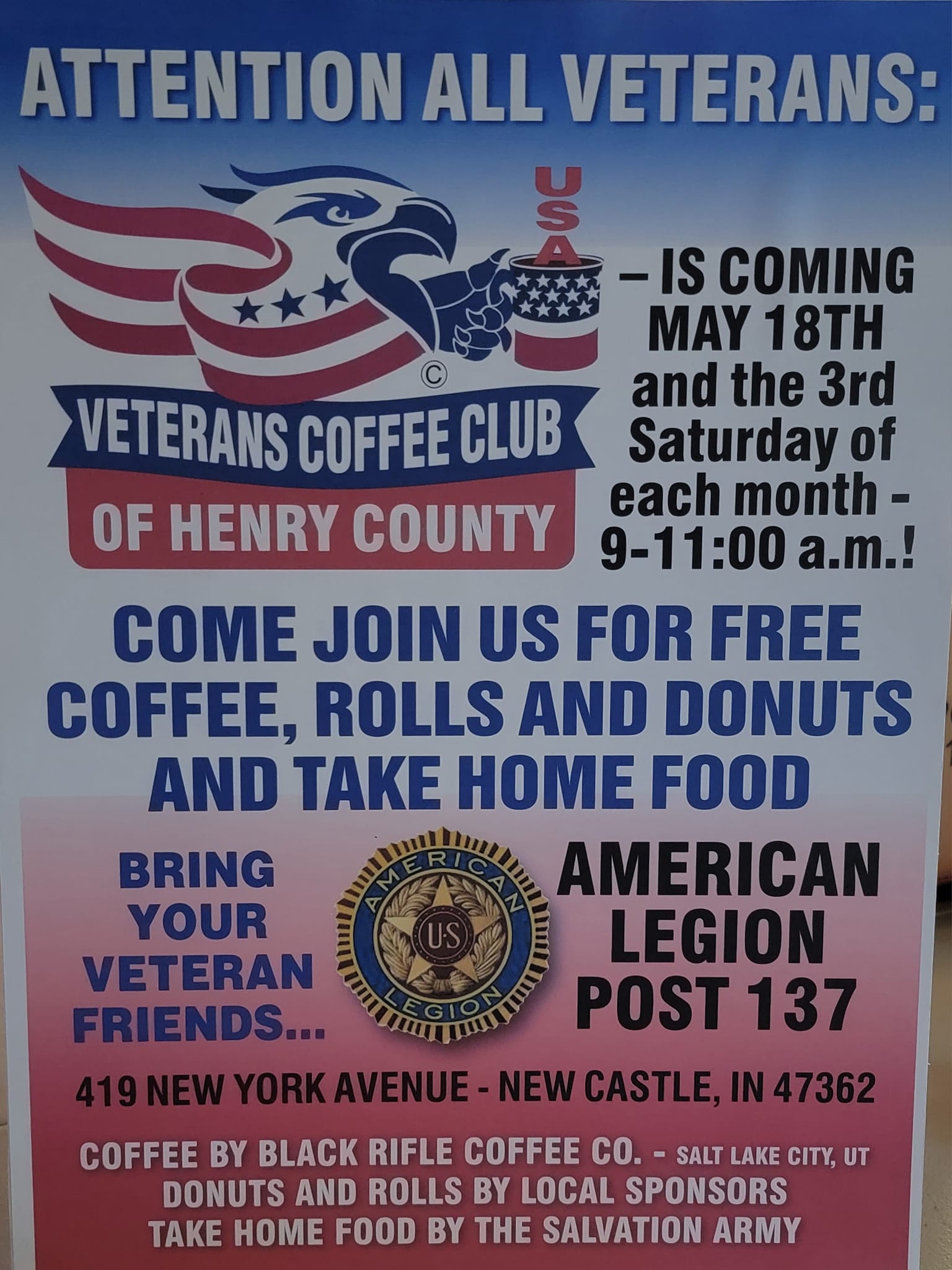 Veterans Coffee Club 2517 West 8th Street, Muncie, In 47302 In