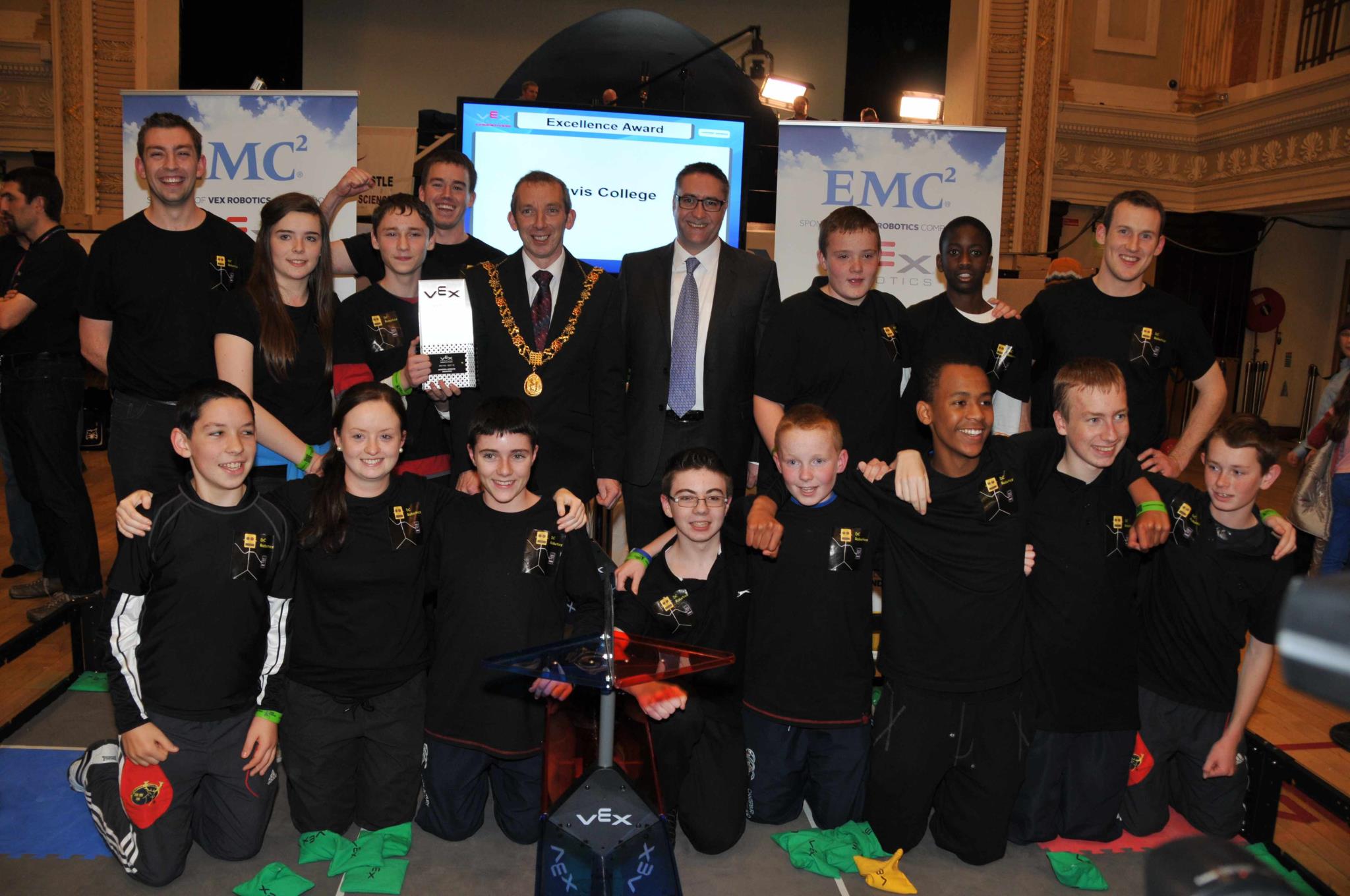 VEX Robotics Ireland - Lord Mayor Cllr. John Buttimer, Brendan Butler ...